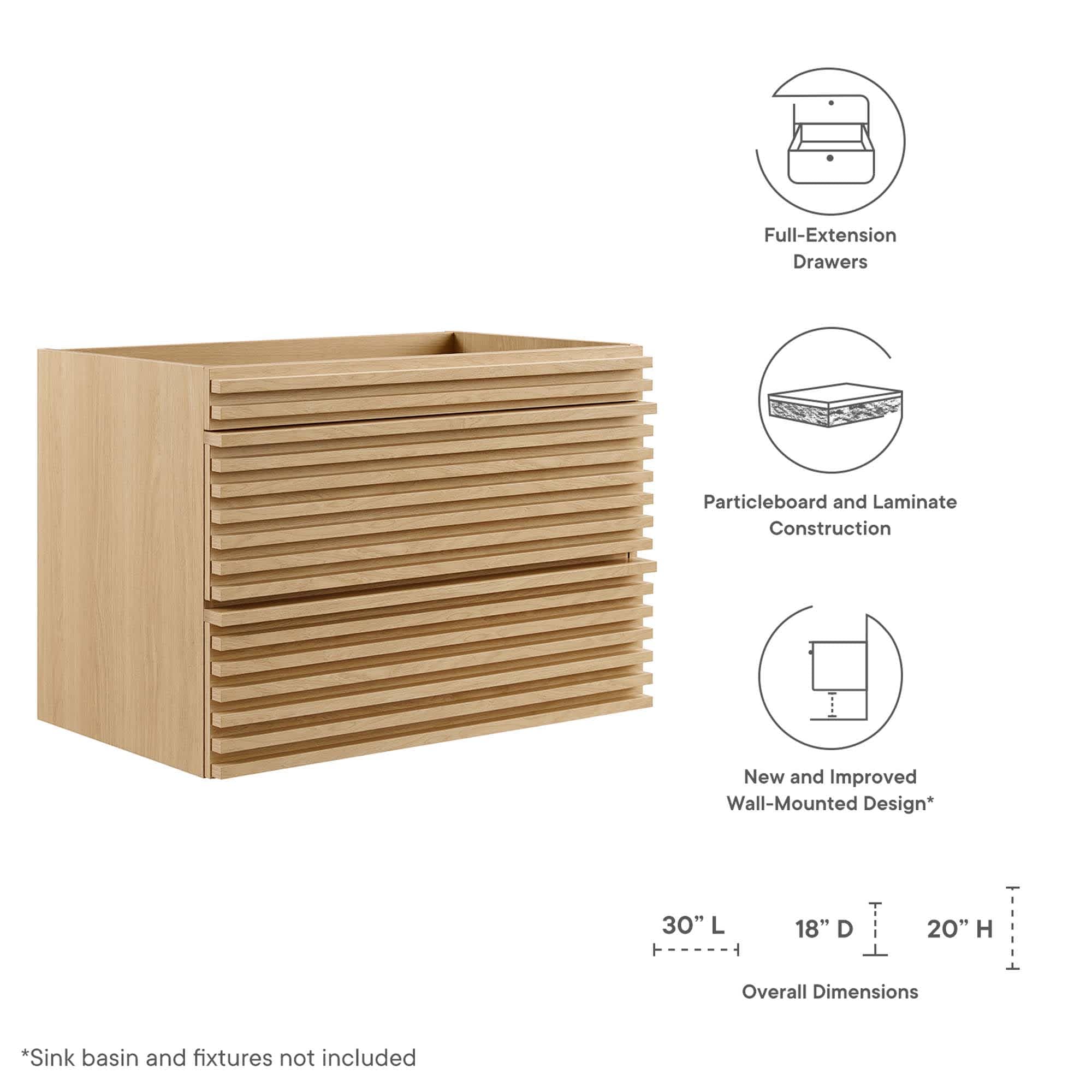 Modway EEI-4850-OAK vanities - View #2