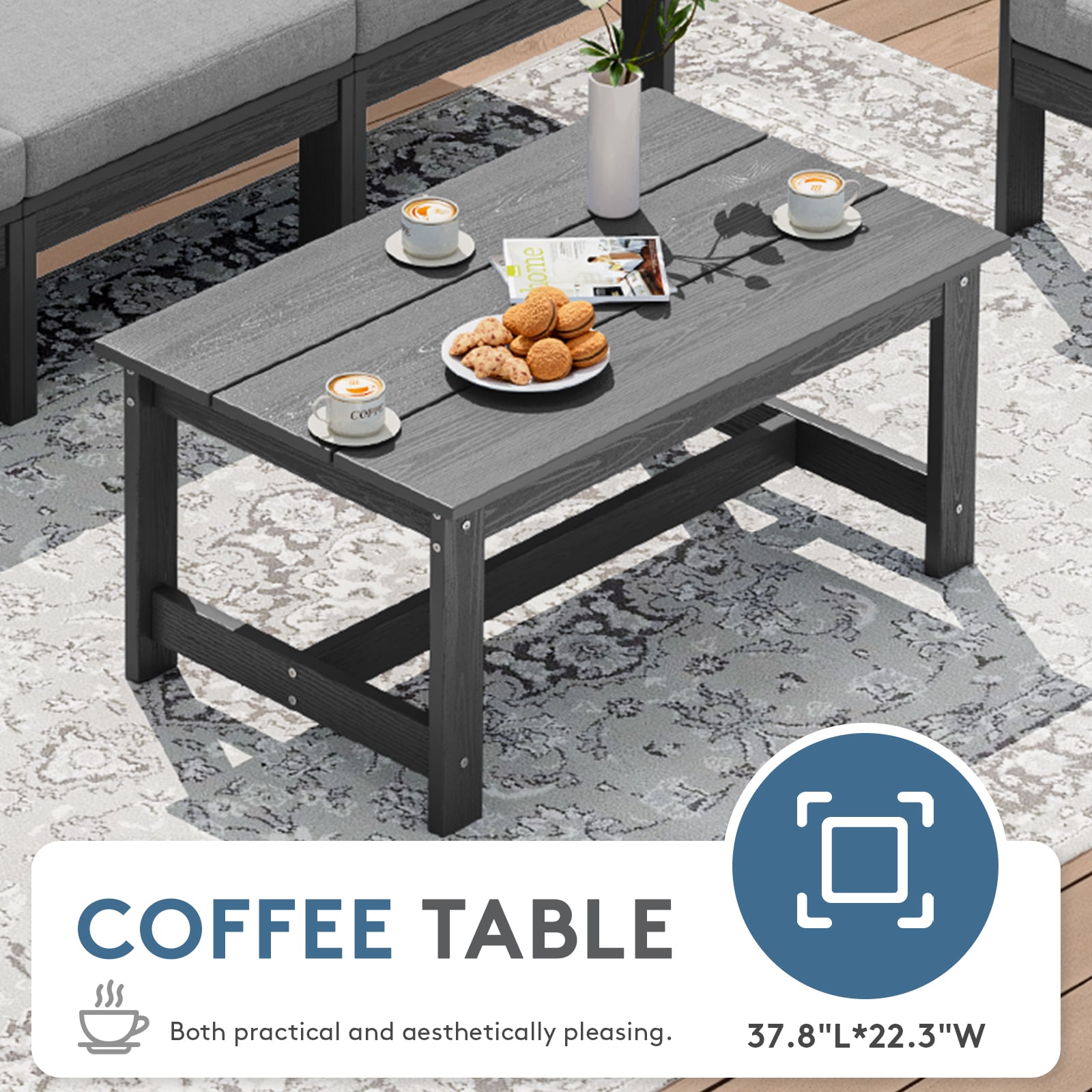 VOUA ZHSF06-GY Patio-Conversation-Sets - View #6