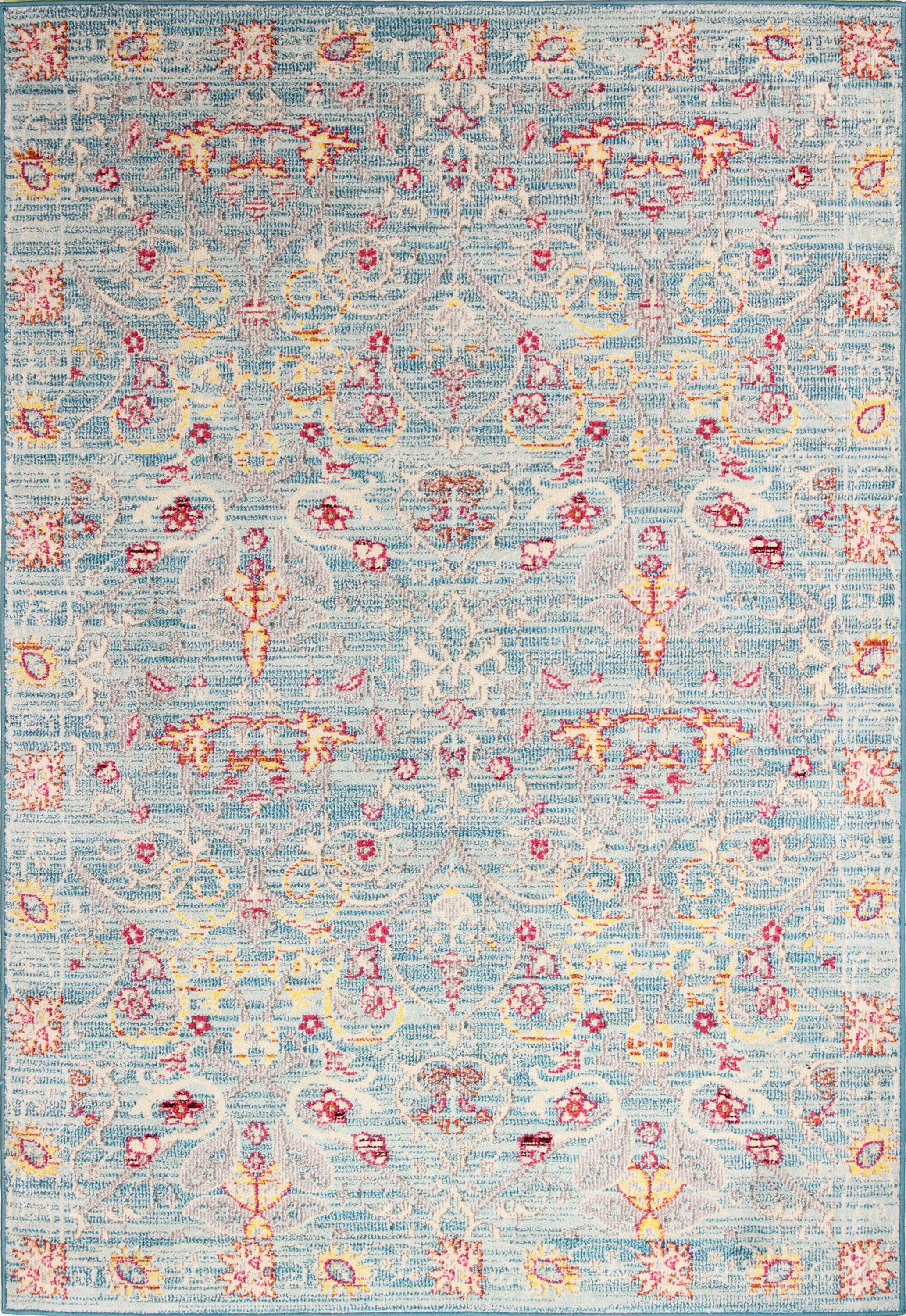 Bashian 649652300948 4 X 6 (ft) Lt.Green Indoor Geometric Oriental Area Rug