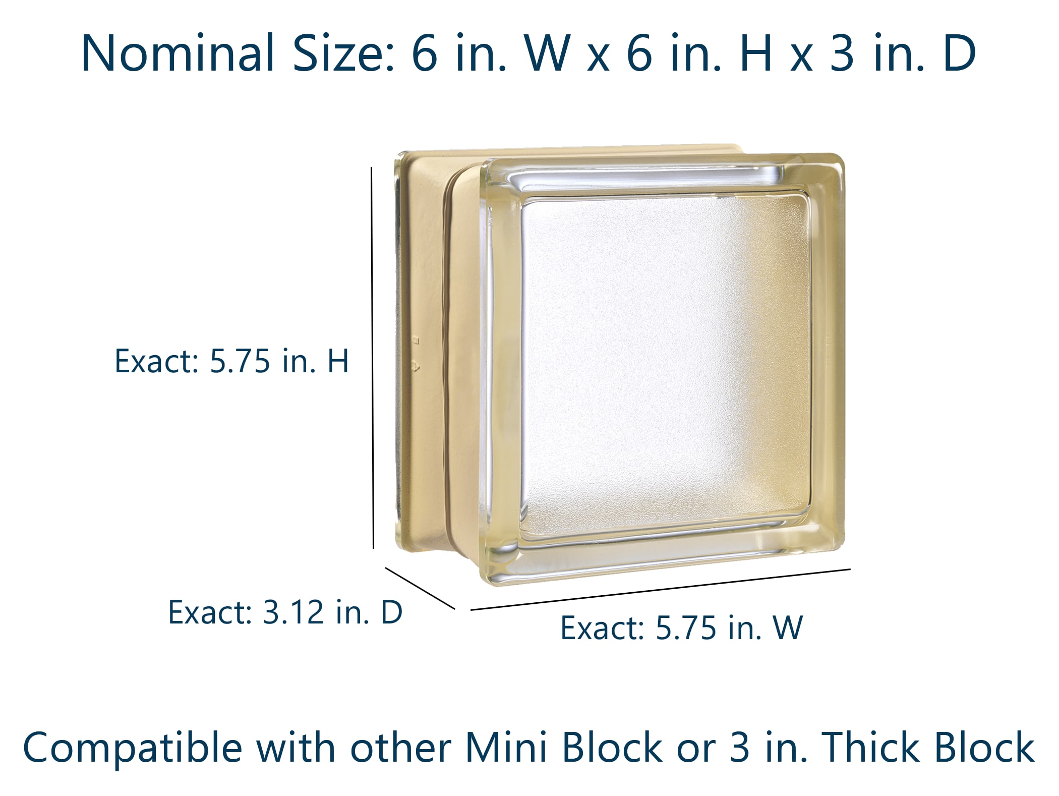 myMINIGLASS 122441C Glass-Block - View #3