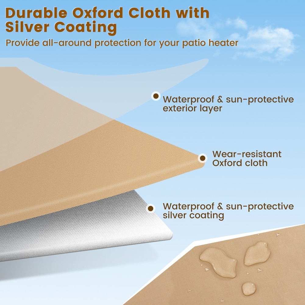 Costway CSHY001494 Patio-Heater-Covers - View #5