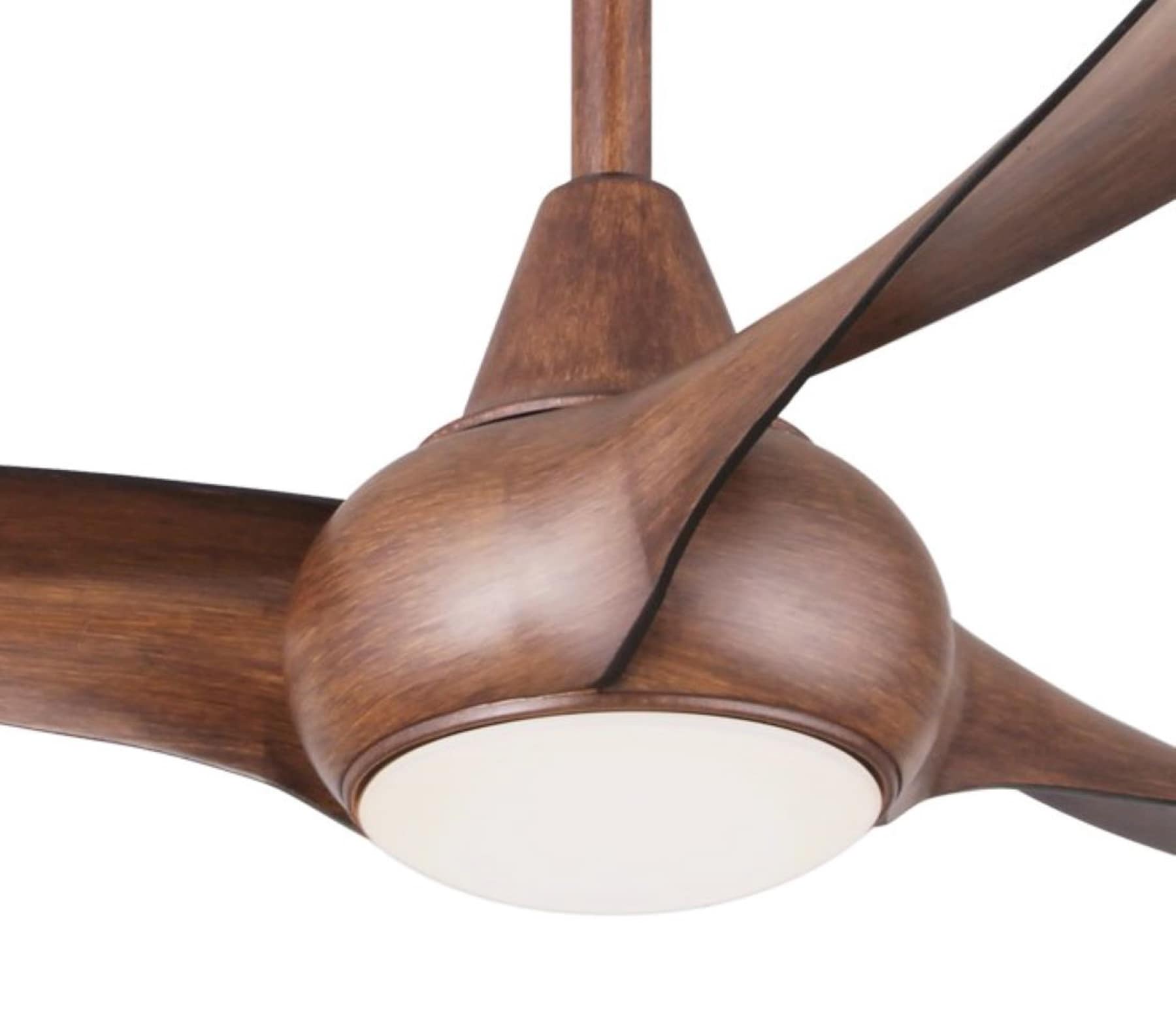 minka aire light wave koa indoor led ceiling fan with remote