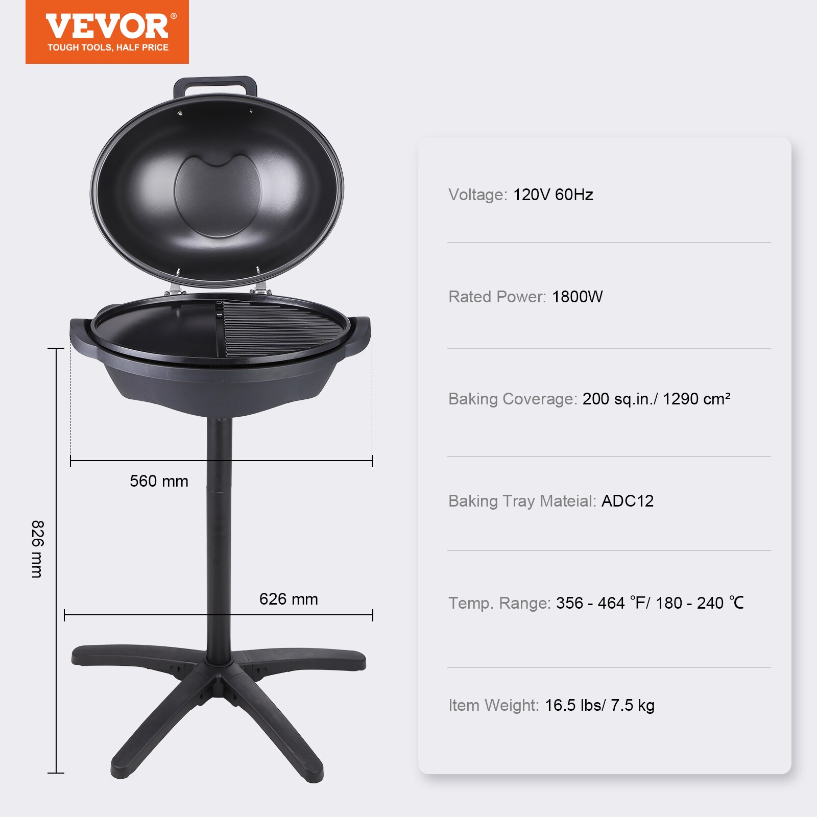 Cast iron divided pan 560 mm