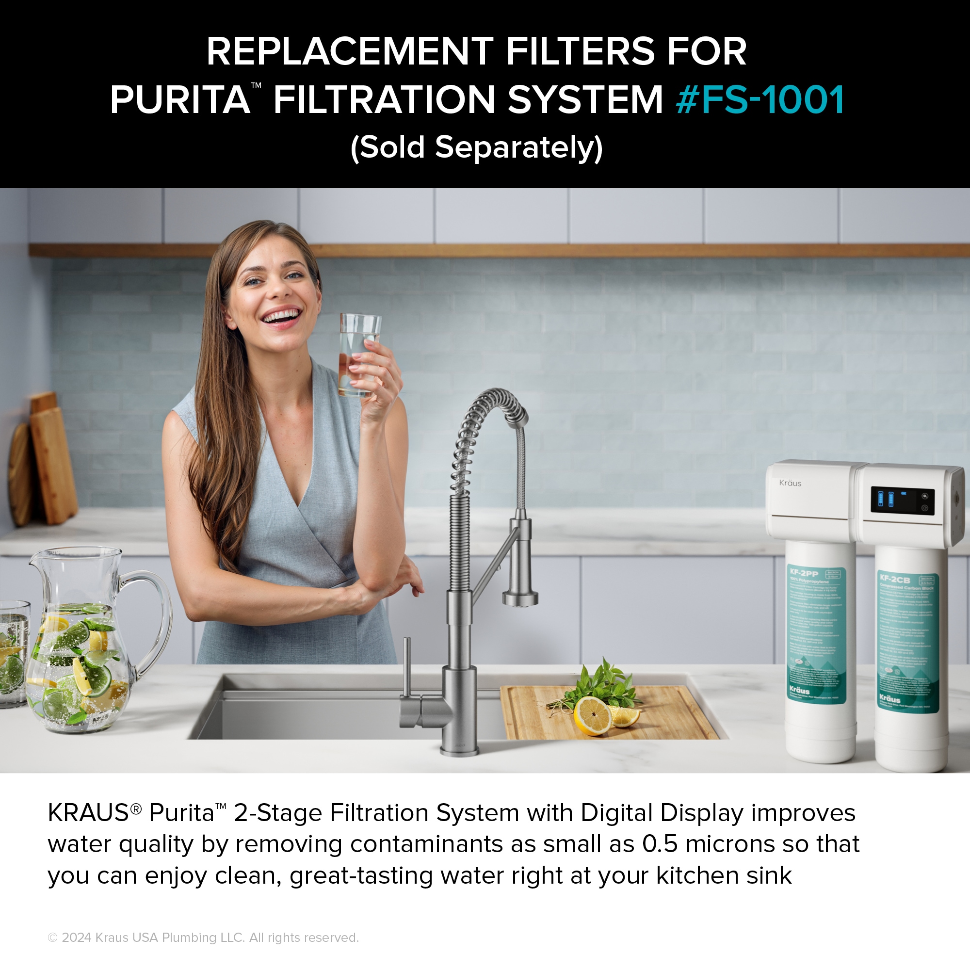 Kraus FC-101 Replacement-Water-Filters-Cartridges - View #2