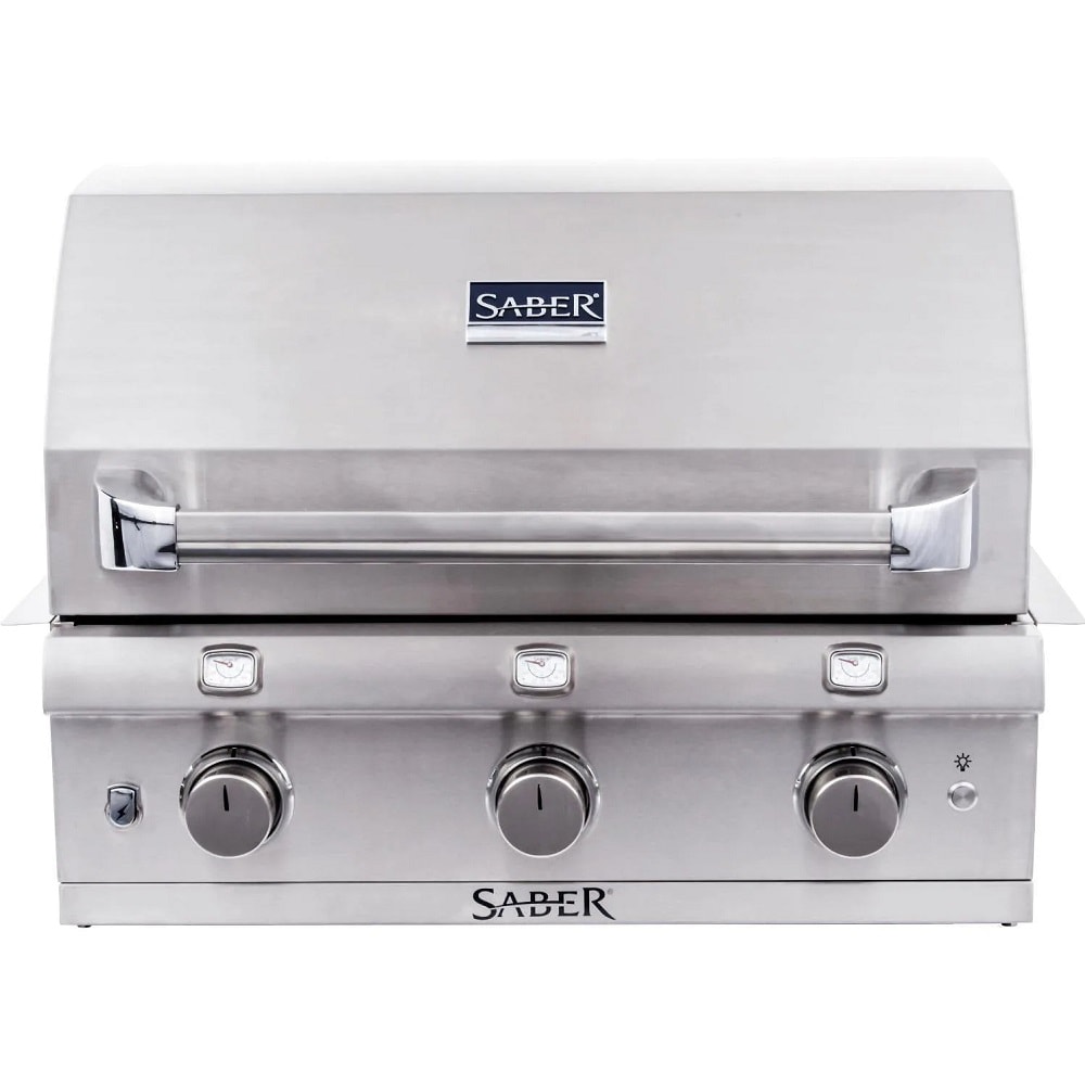 Saber Premium Stainless Steel 3-Burner Infrared Built-In Grill in the  Built-In Gas Grills department at