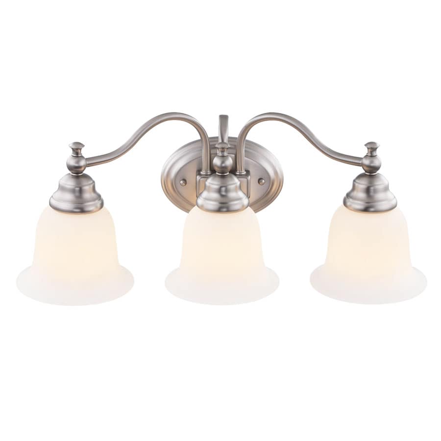 Lowes bathroom vanity store lights brushed nickel