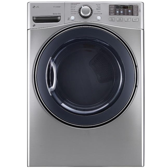 LG 7.4-cu ft Stackable Steam Cycle Electric Dryer (Graphite Steel