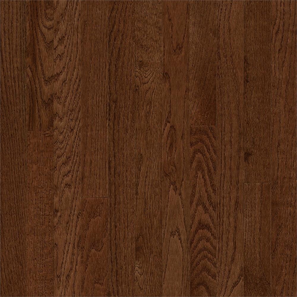 Frisco Saddle Oak 3-1/4-in W x 3/4-in T x Varying Length Smooth/Traditional Solid Hardwood Flooring (22-sq ft) in Brown | - Bruce SKFR39M40S