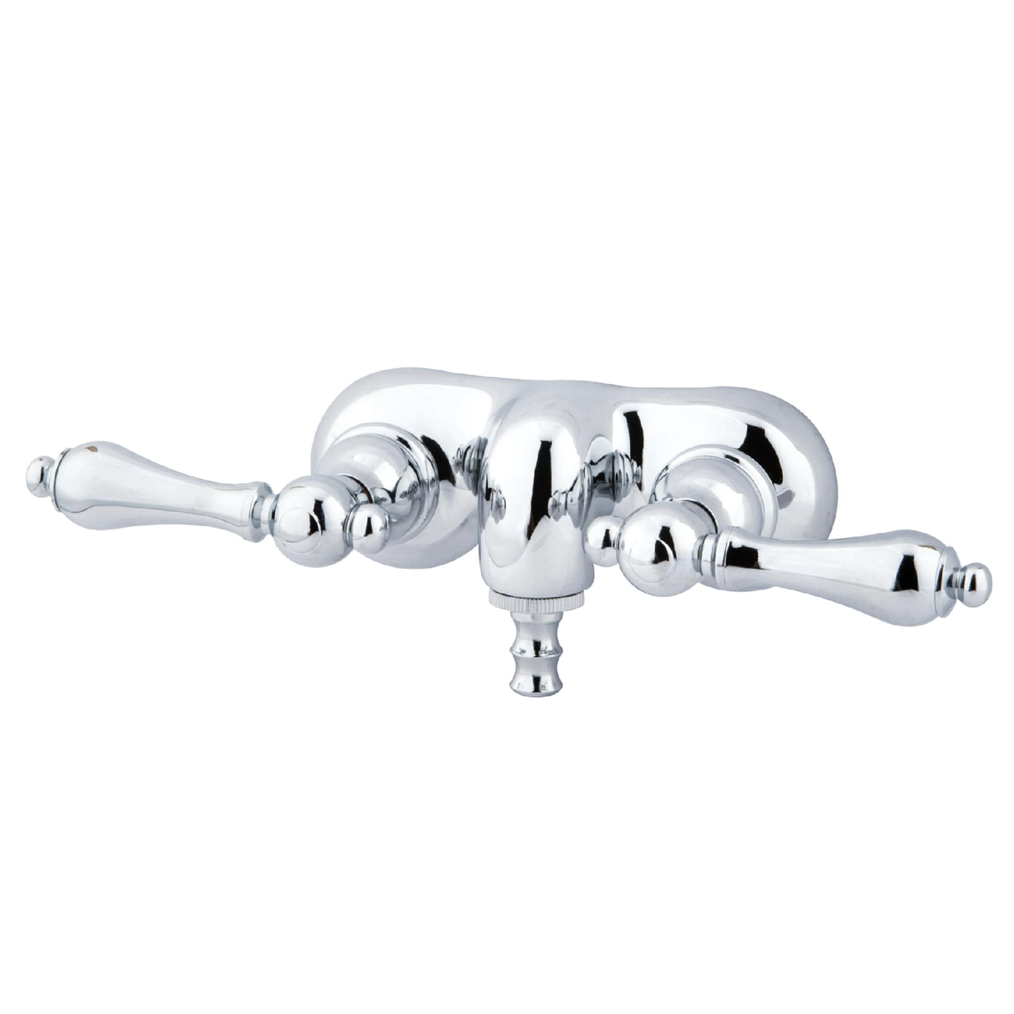 Elements of Design DT0421AL Hot Springs Chrome 2-handle Wall-mount Low-arc Bathtub Faucet ( Valve Included )