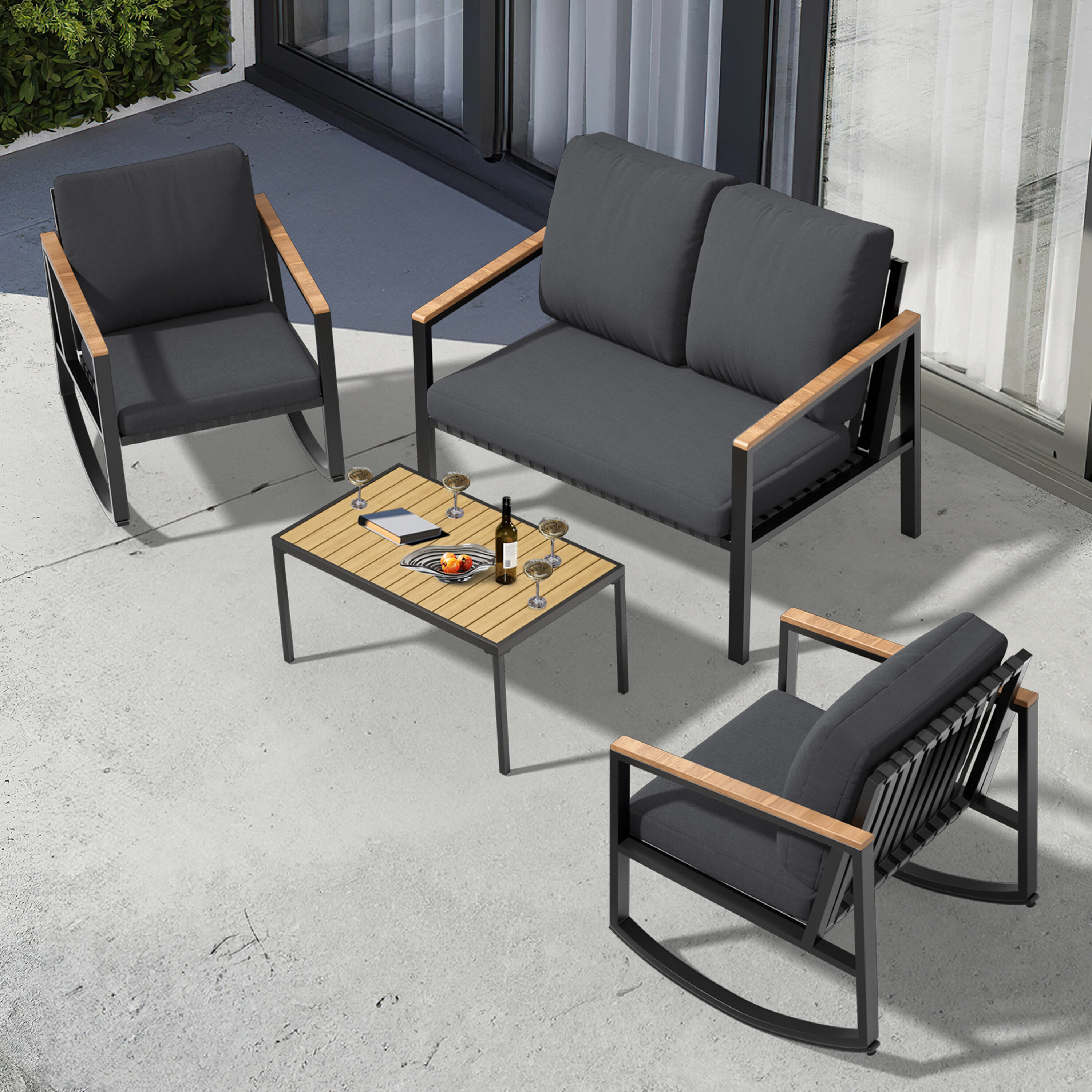 JEAREY KDBD-04GY Patio-Conversation-Sets - View #11