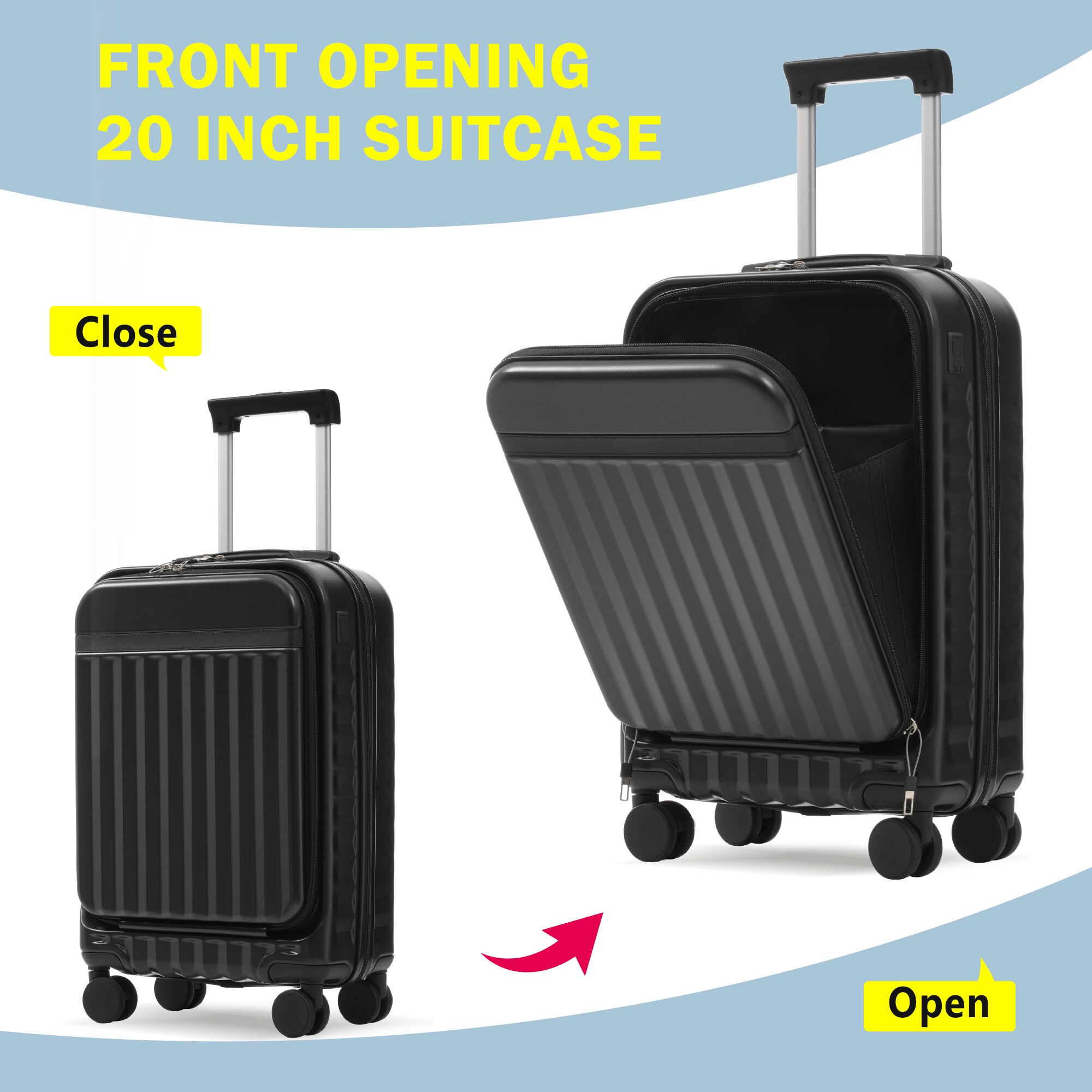 ModernLuxe L3P-N732P326130B Luggage-And-Luggage-Sets - View #3