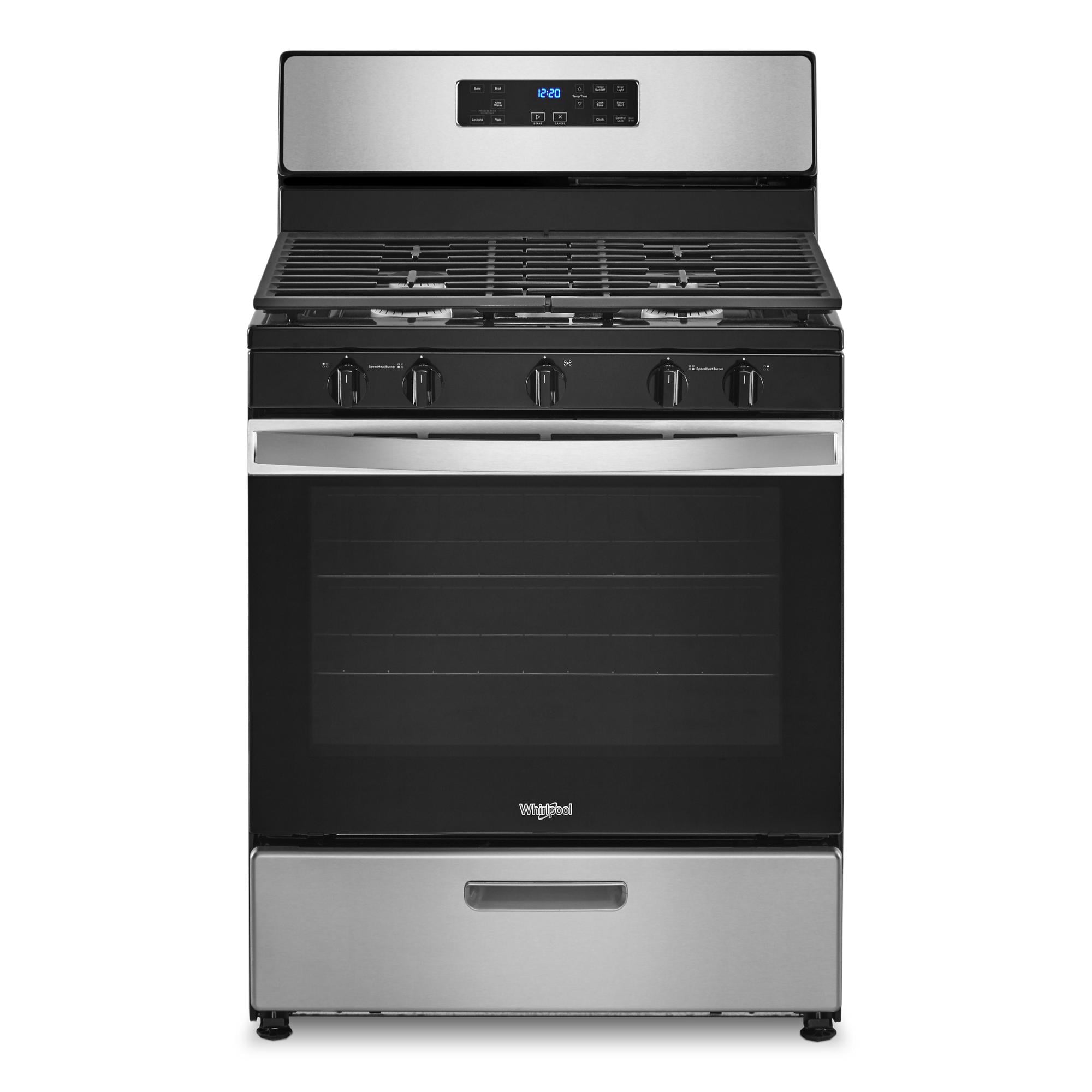 Whirlpool 30 in. Gas Cooktop in Stainless Steel with 5 Burners and
