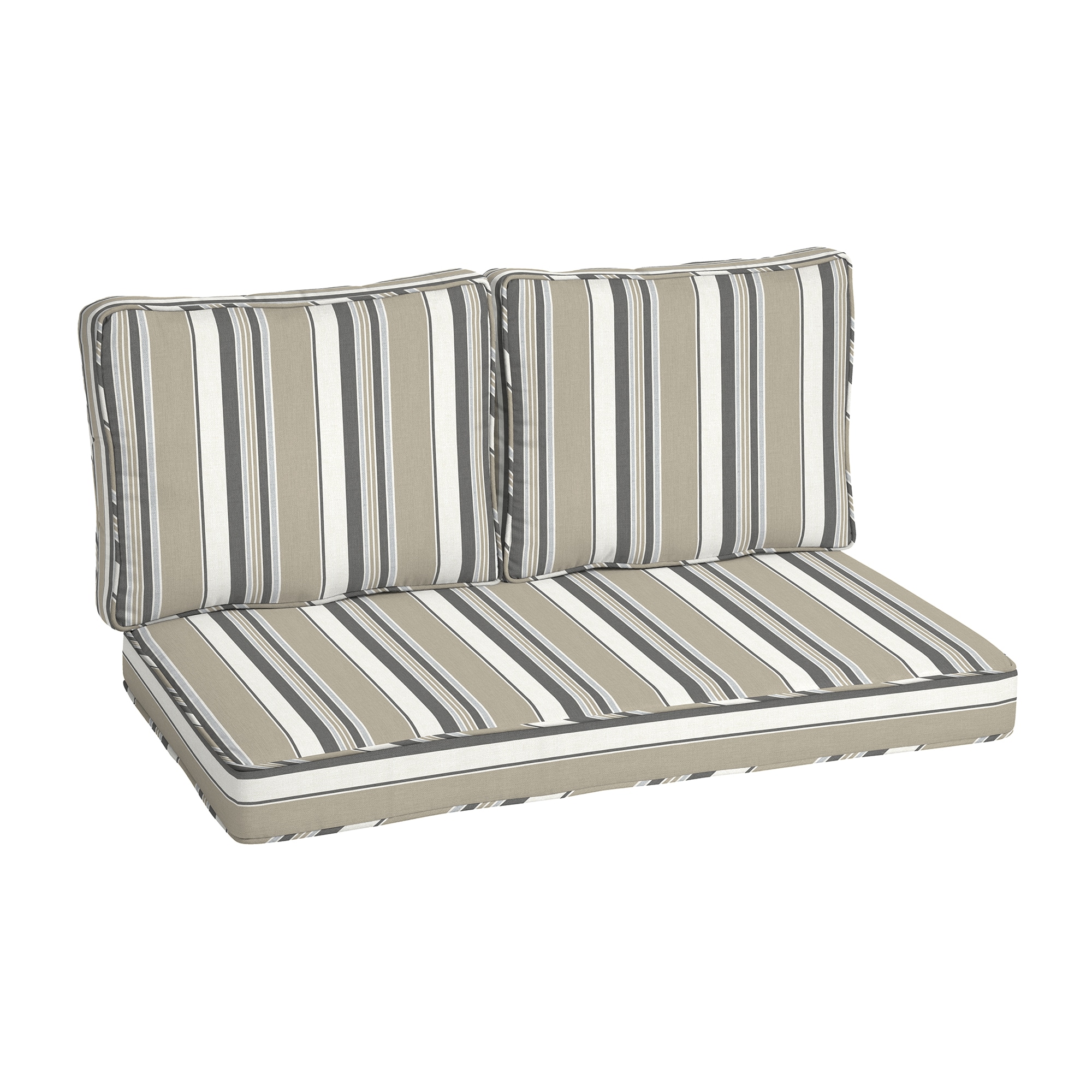 Arden Selections Outdoor Deep Seat Set Leala Texture Taupe