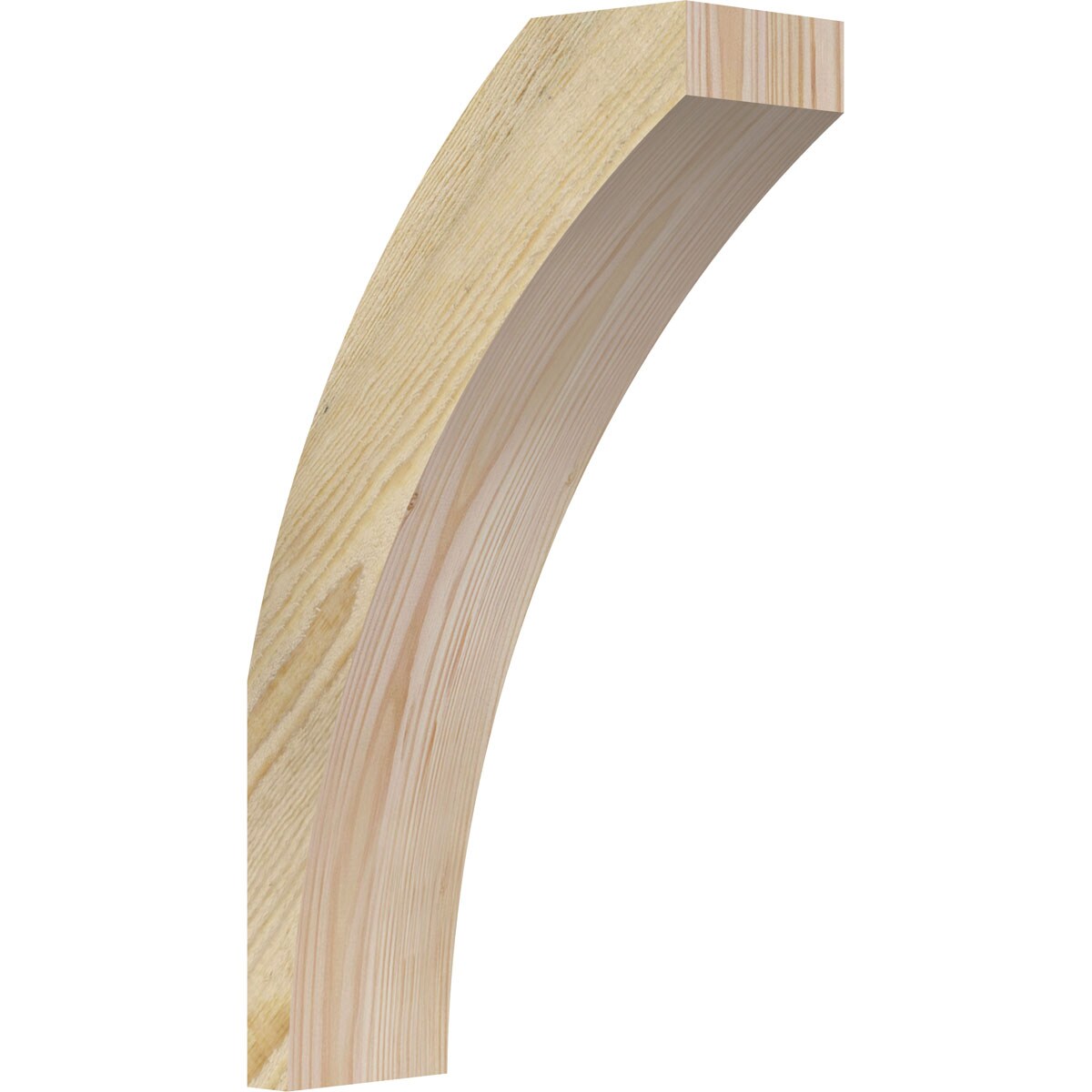 Ekena Millwork BRC04X10X18THR00RDF 4-in x 10-in x 18-in Douglas Fir Unfinished Wood Thorton Rough Sawn Knee Brace