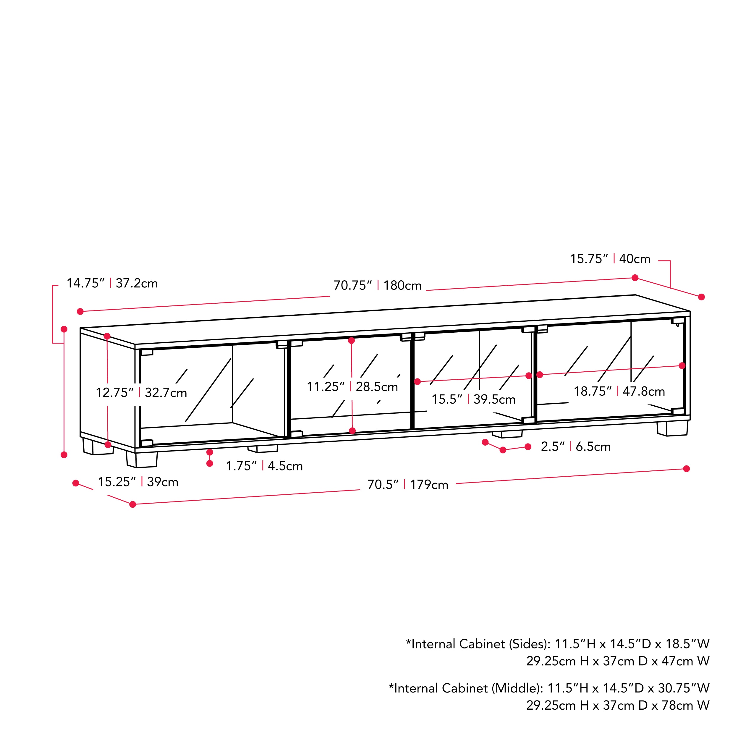 CorLiving TBR-200-B Tv-Stands - View #7