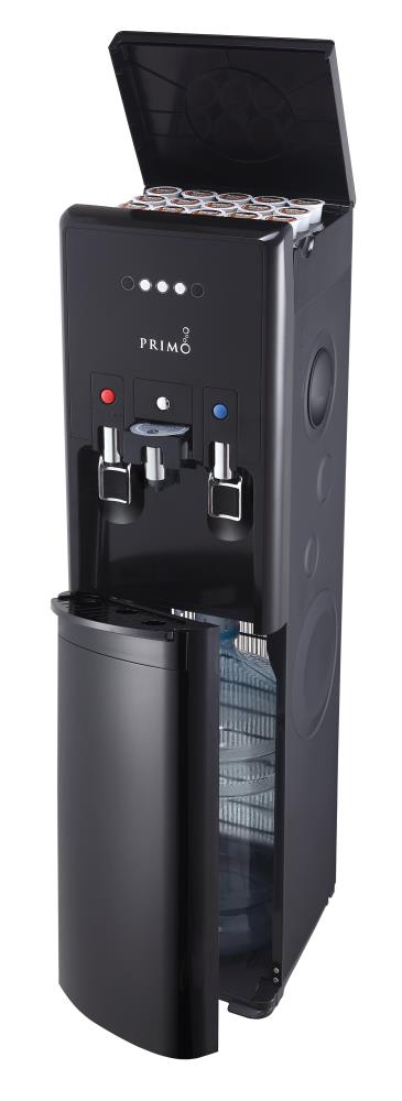 hTRIO Stainless Steel Bottom Loading Water Dispenser with Single-Serve  Coffee Machine Built-In