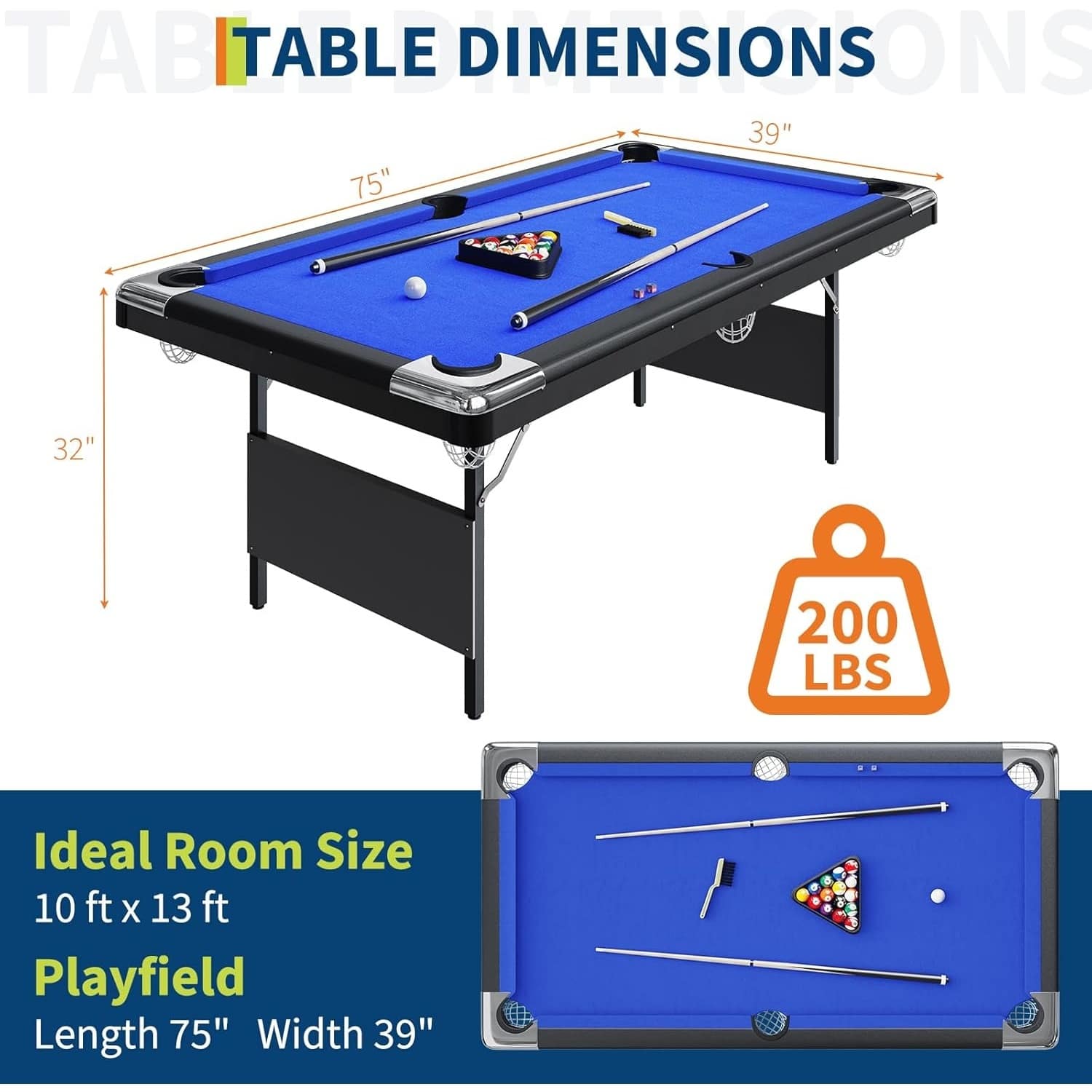 Qeetex GGL-POU-0AFF416D Pool-Table - View #2