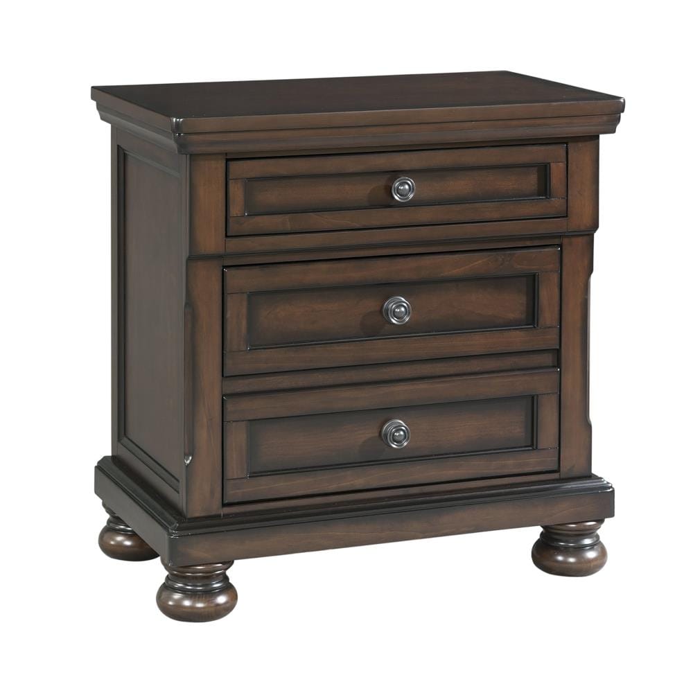 Picket House Furnishings KT600NS Kingsley Walnut Pine Nightstand