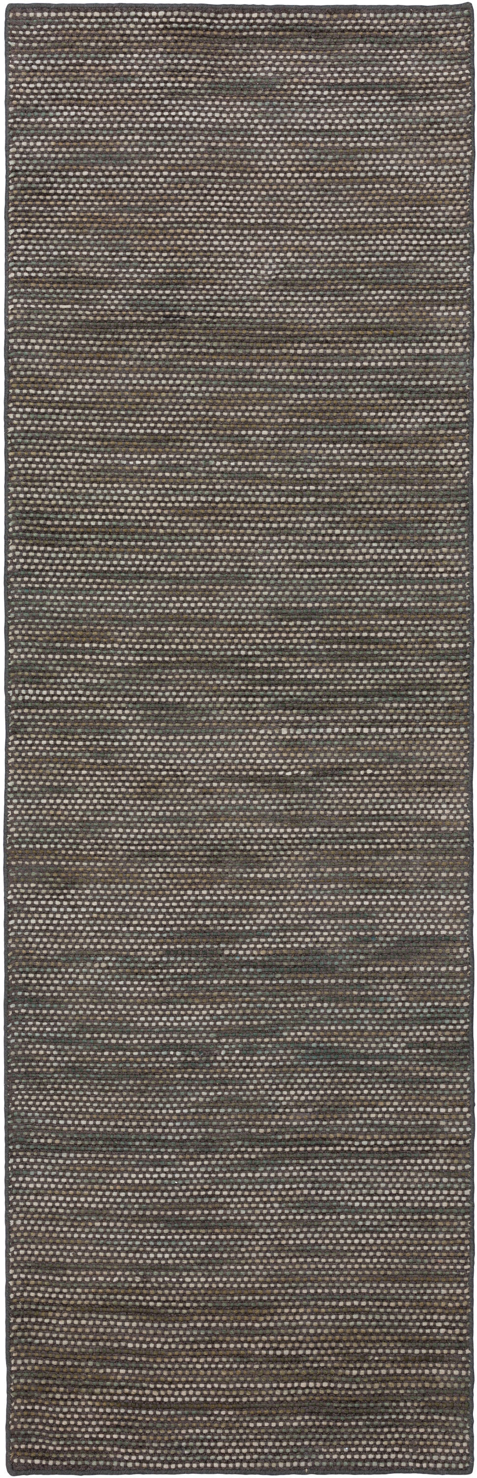 Addison Rugs APX31CA2X8 Phoenix 2 X 8 (ft) Wool Carbon Indoor Solid Bohemian/Eclectic Runner Rug