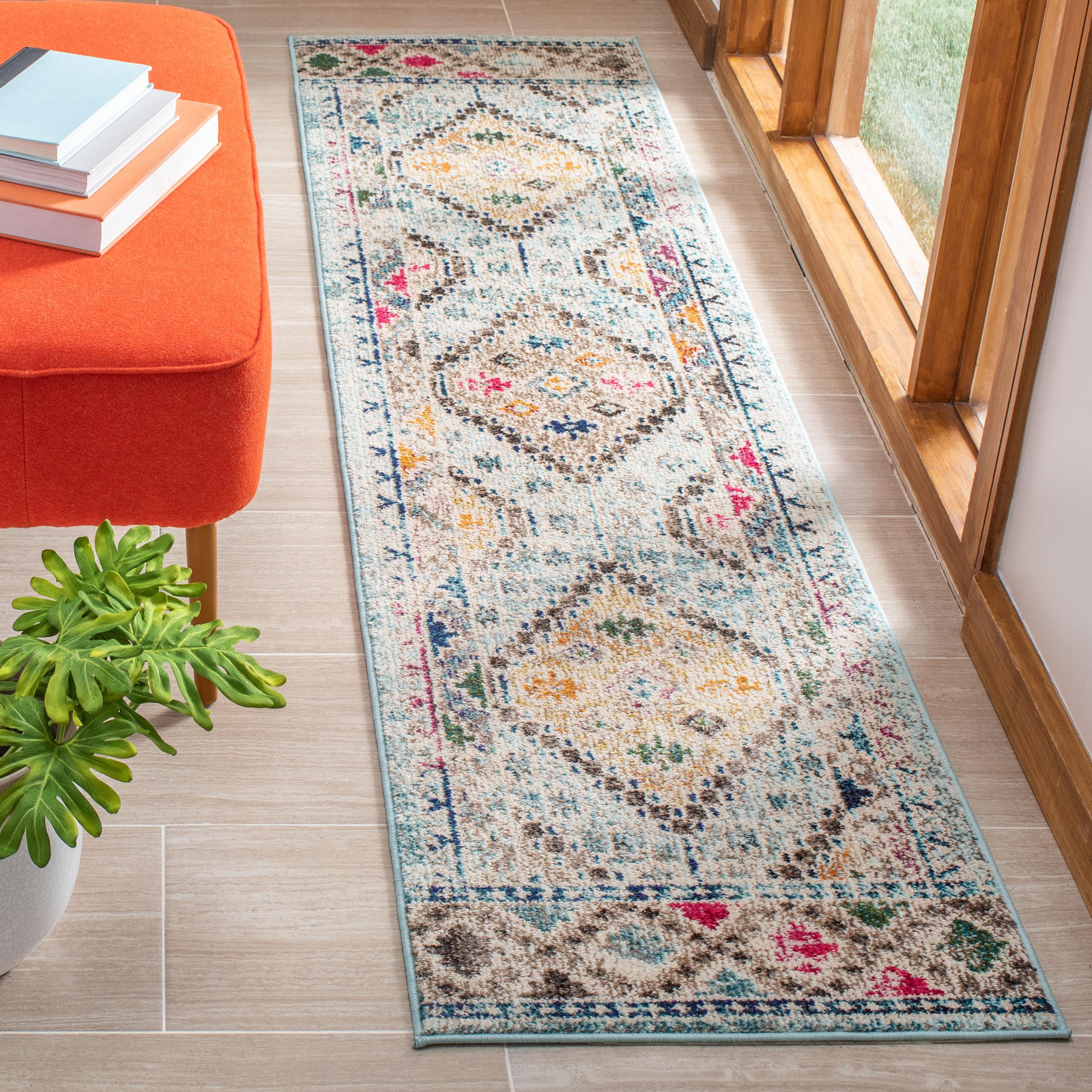 Madison 418K Blue Yellow 2in-2ft x 14in Rug