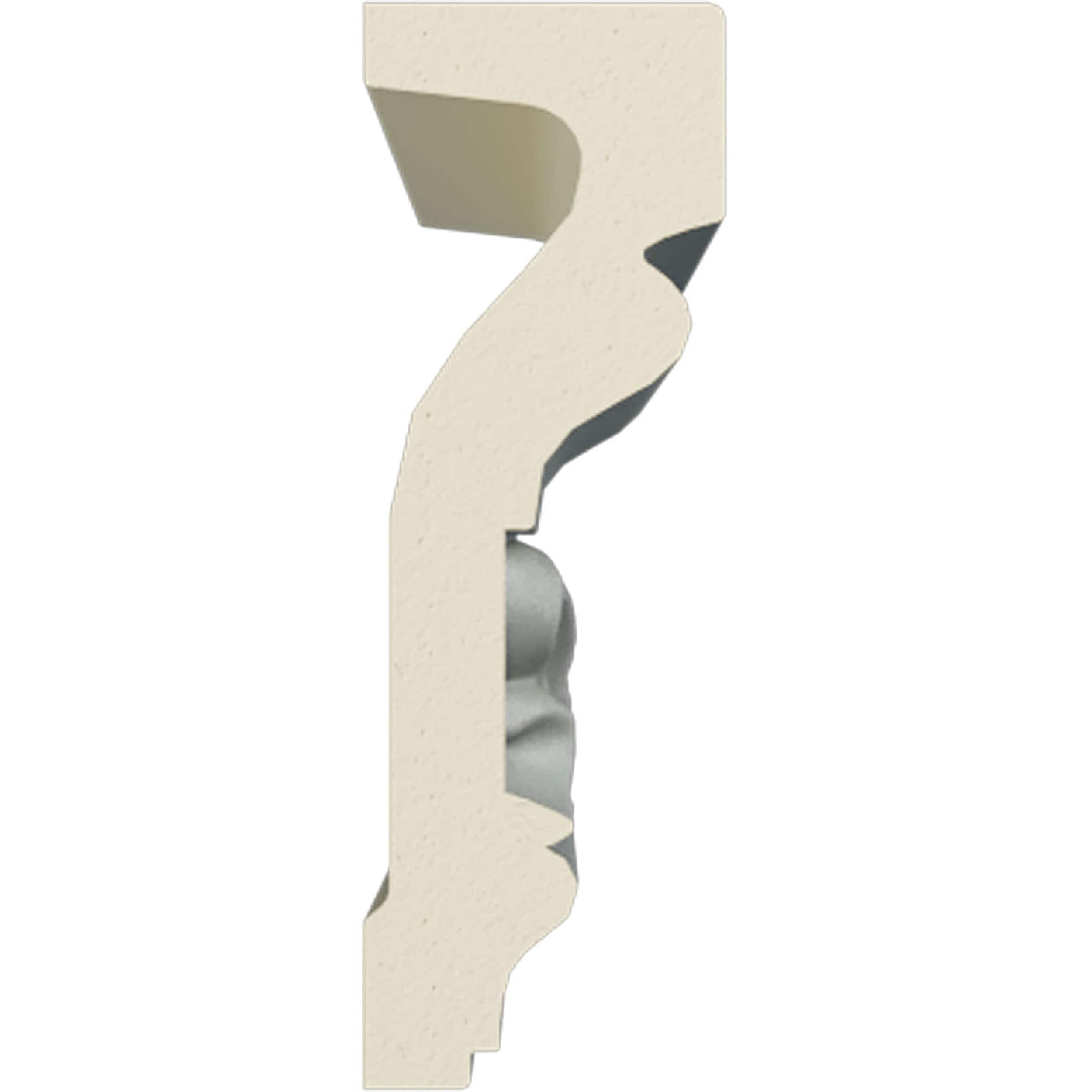 Primed White Polyurethane Decorative Chair Rail Moulding