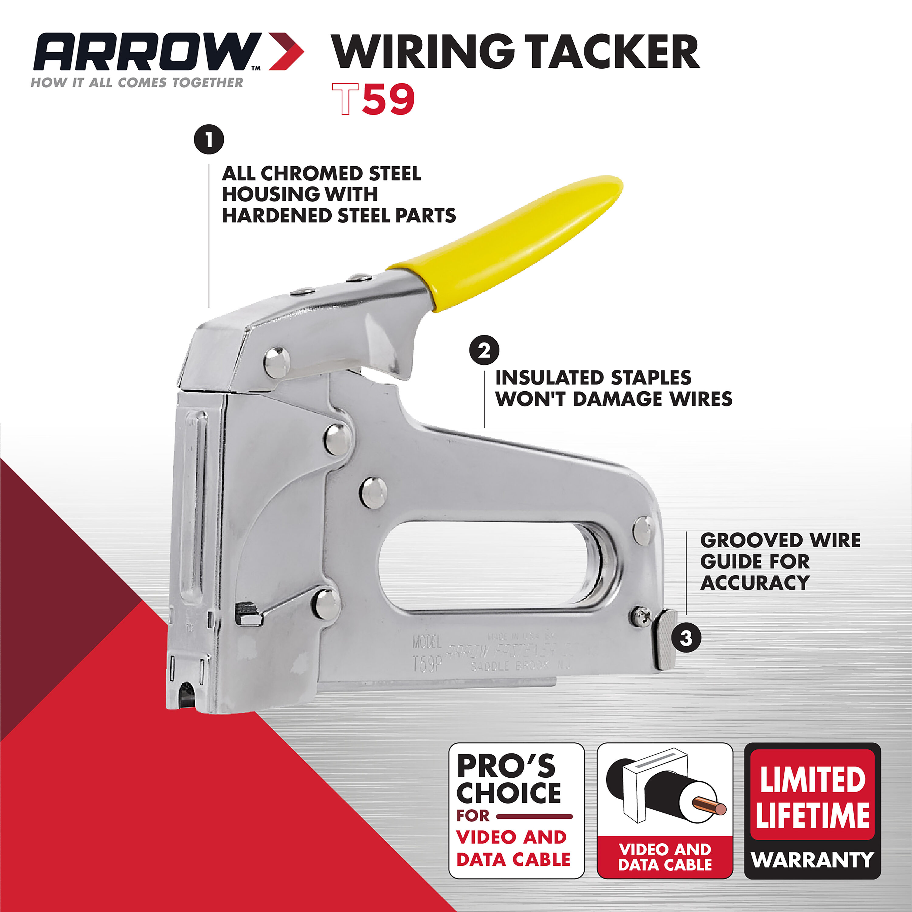 Arrow on sale t59p staples