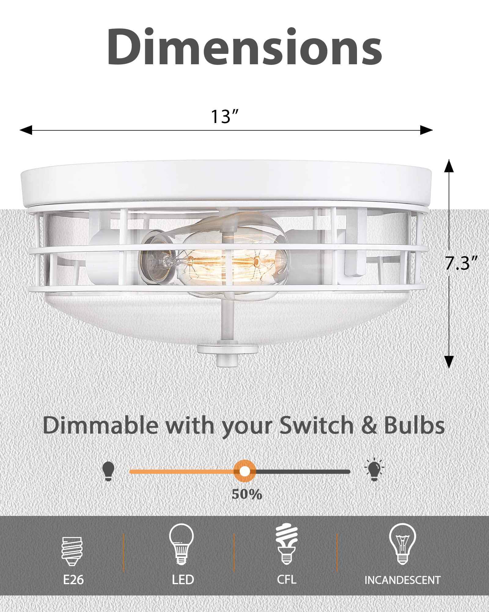 LTMATE LS4FTJ55-F WH flushmounts - View #3