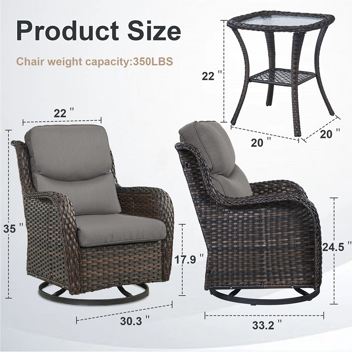 Rilyson FSXL035-3 Patio-Chairs - View #8