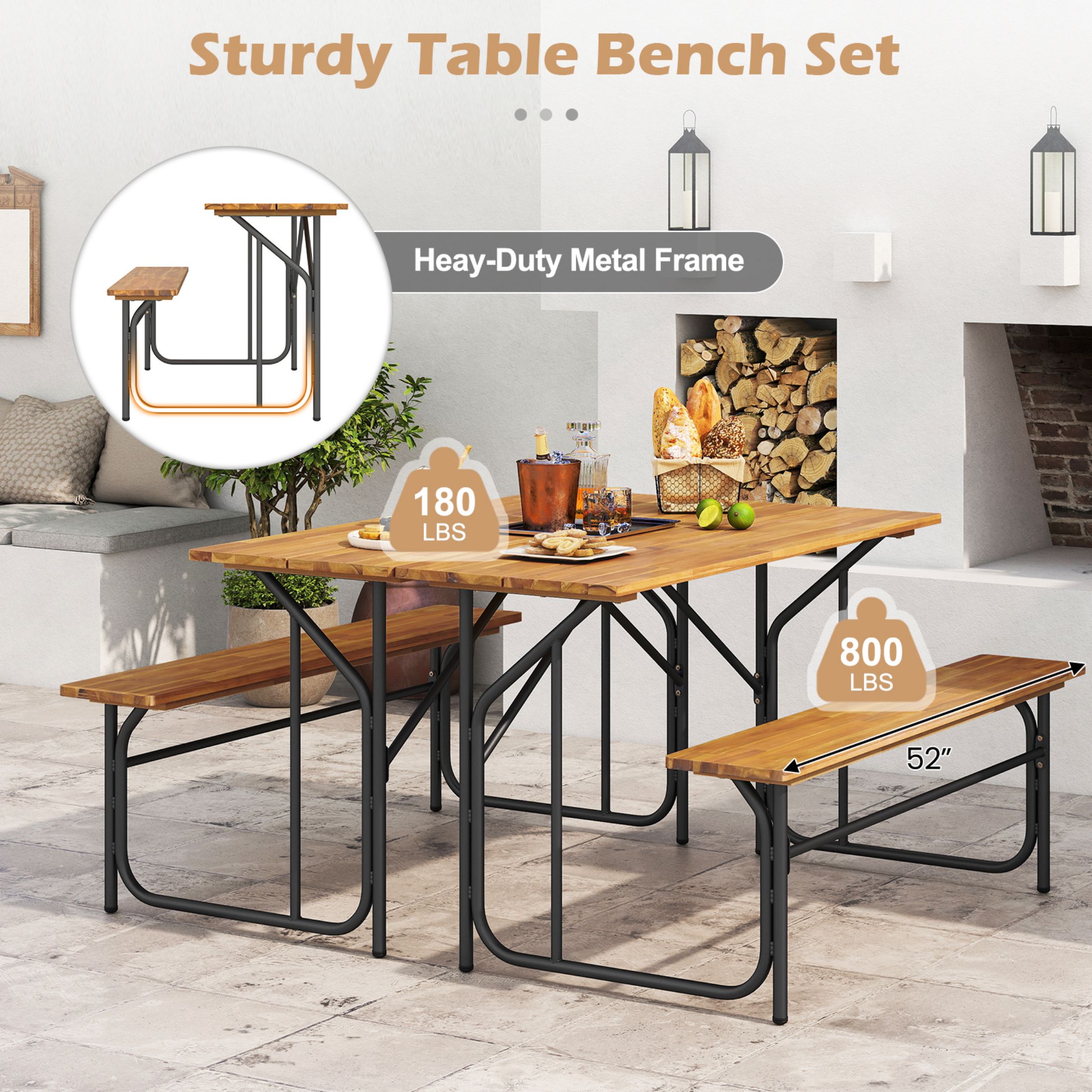 LIVIZA OUZ74255 Picnic-Tables - View #6