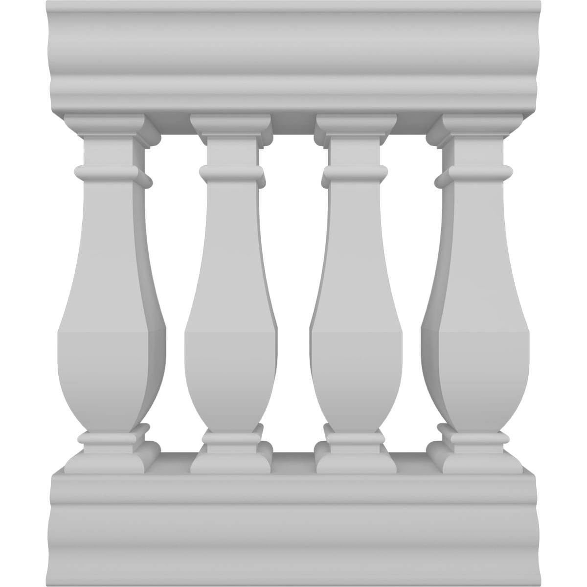 Ekena Millwork BALK32X024ACN FiberThane 2-Feet x 32-Inches Arcadian Fiberglass Deck Rail Kit