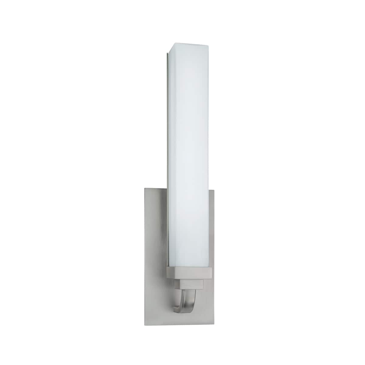 Norwell Lighting 8961-BN-MO Tetris 4.25-in 1 -Light Brushed Nickel Integrated LED Modern/contemporary Vanity light