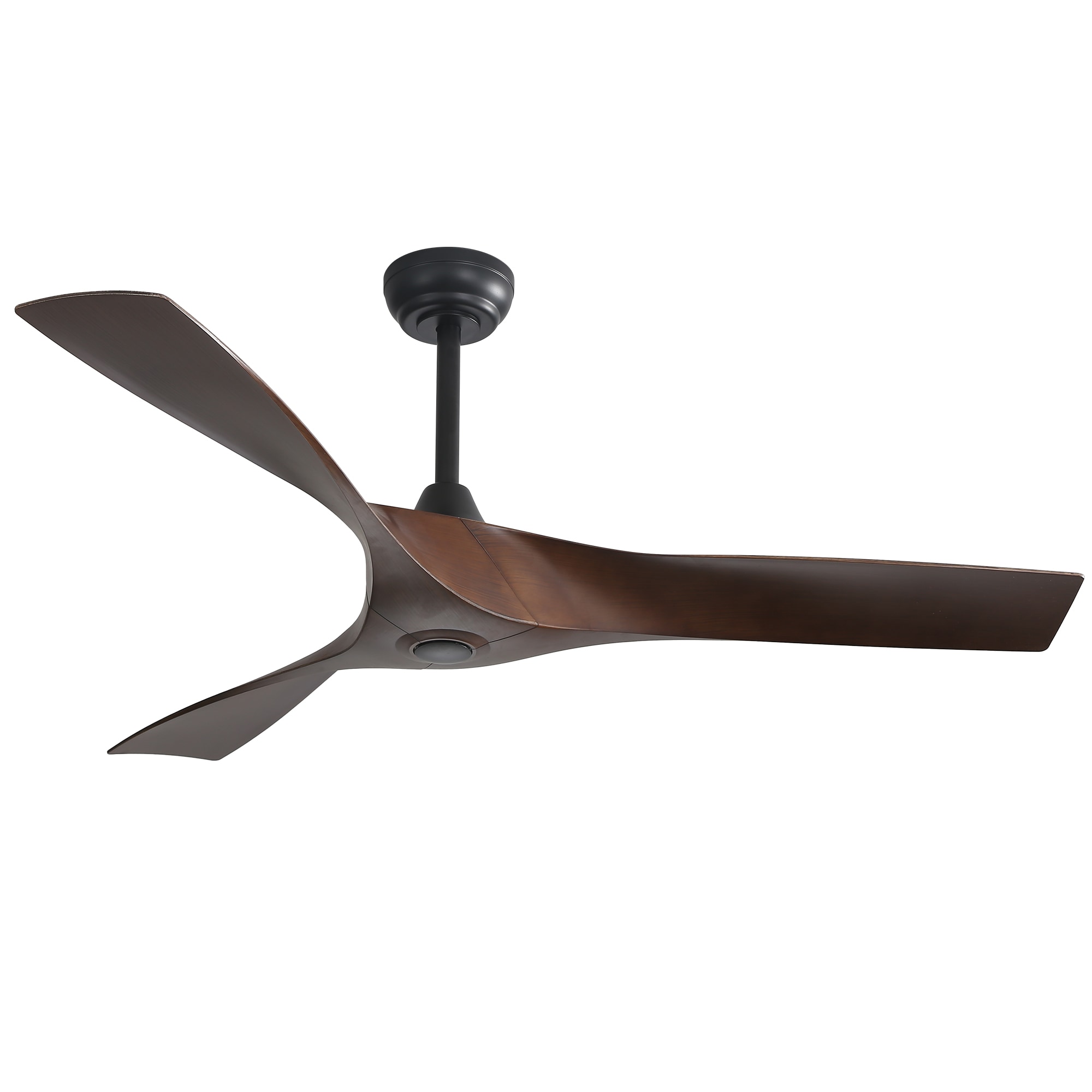  52LSP156667BK LuxeCraft 52-in Black with Matte Blades Ceiling Fan Without Light - Remote Included ( 3 -Blade )