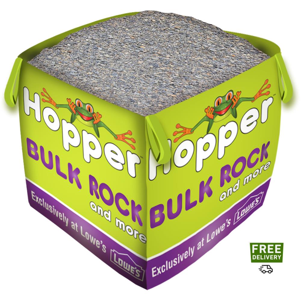 Hopper HOPDECORDGGR 1 Cubic Yard Gray Granite Rock