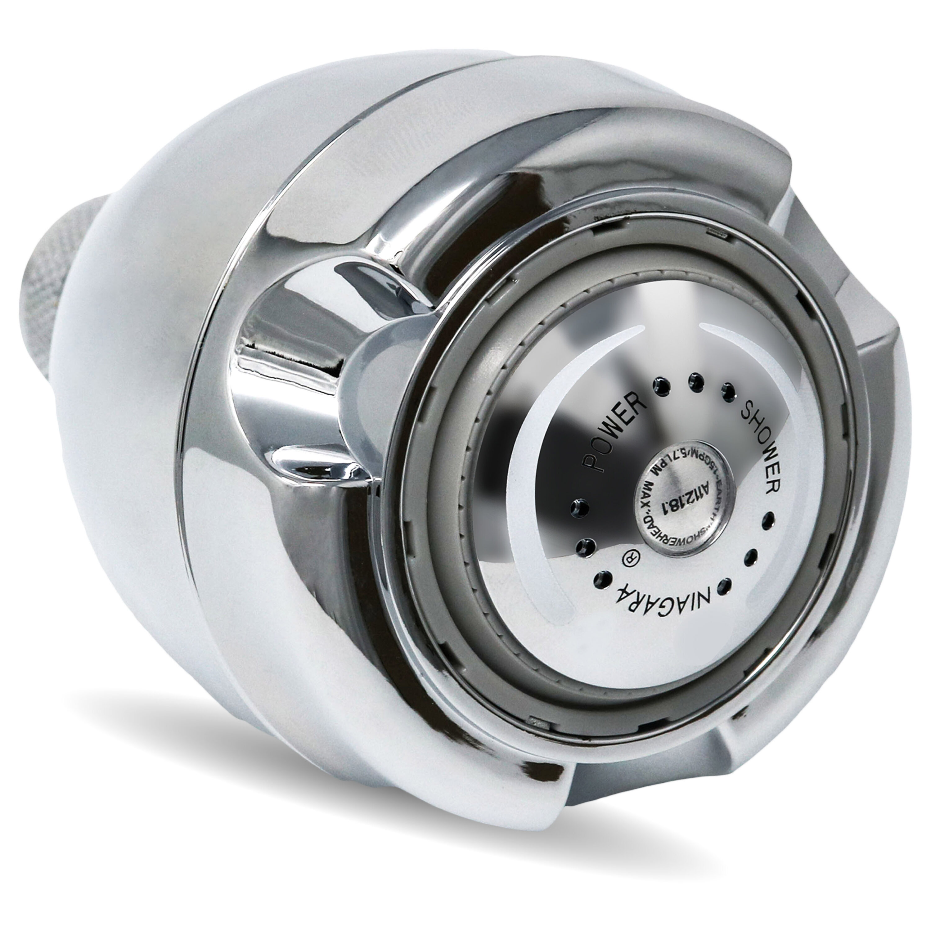 Niagara Conservation N2915CH Earth 3.0 -Spray Chrome 2.75-in Round Fixed High Pressure Shower Head 1.5 GPM