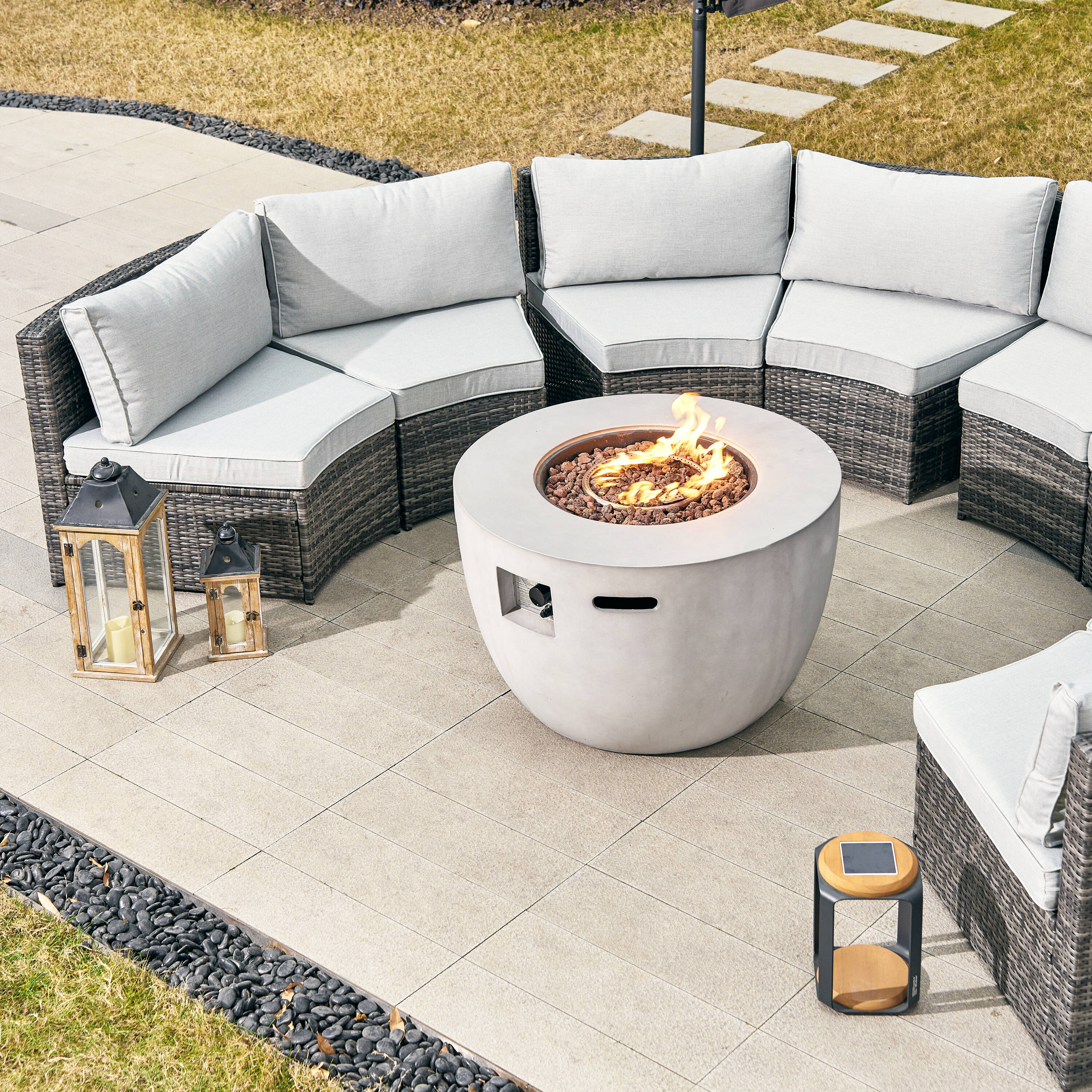 Direct Wicker DWS-1205B8SS&2160-G Patio-Conversation-Sets - View #4