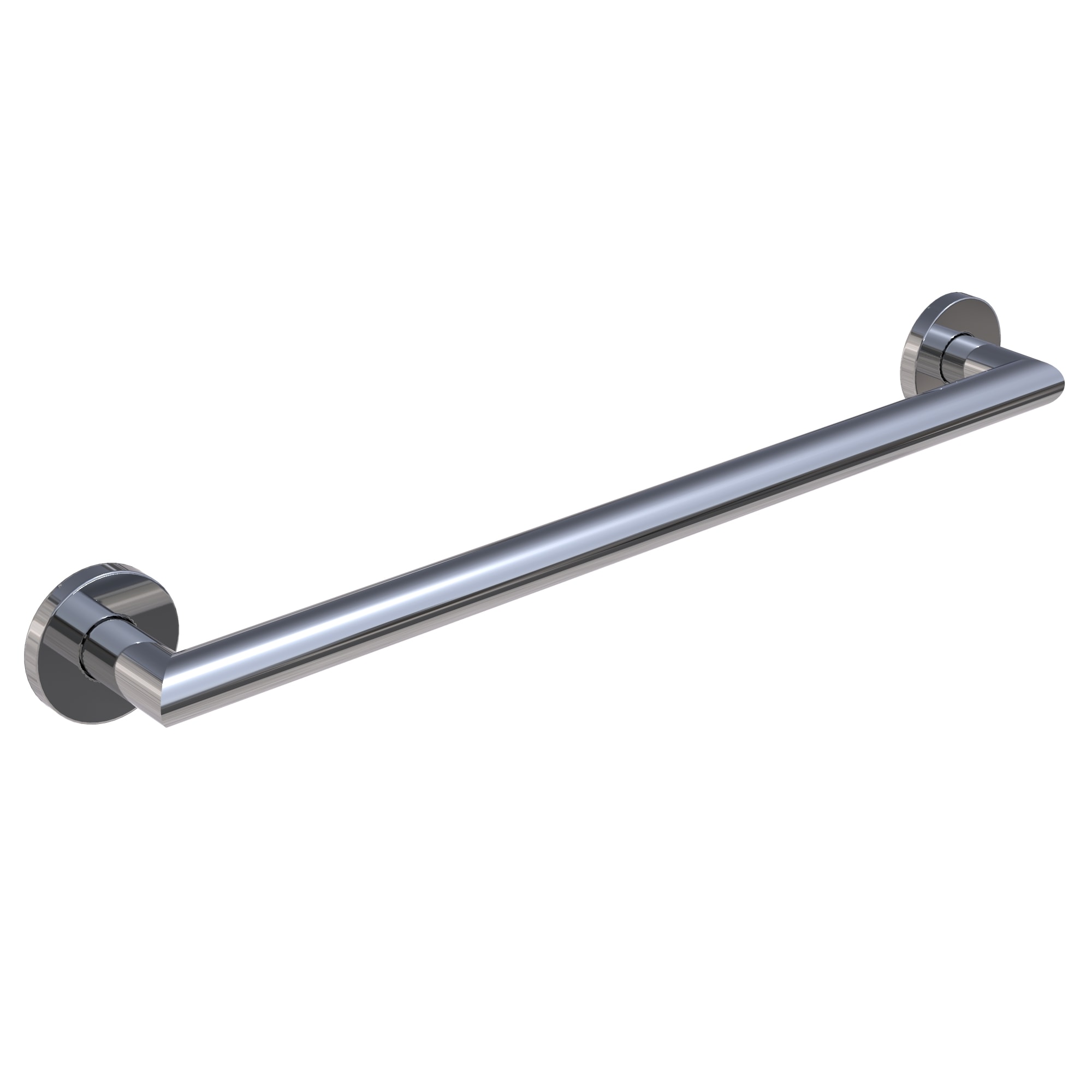 Keeney 2024-24PC Architectural 24.0-in Polished chrome Wall mount ADA Compliant Grab Bar ( 250.0-lb Weight Capacity )