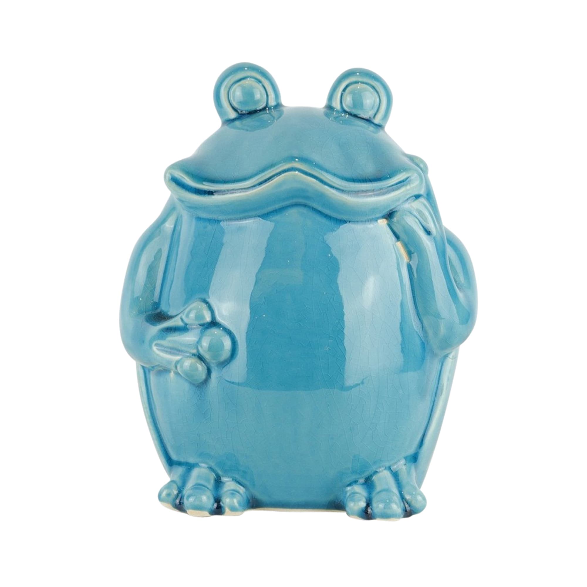 Sagebrook Home 14003-01 9-in H x 7.5-in W Green Animal Garden Statue
