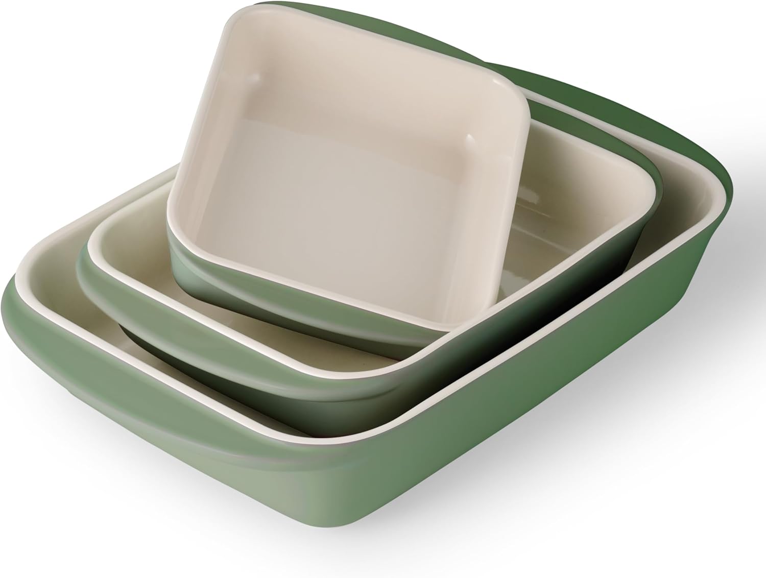 Tramontina Mae 3 Piece Porcelain Enamel Bakeware Set - Cactus