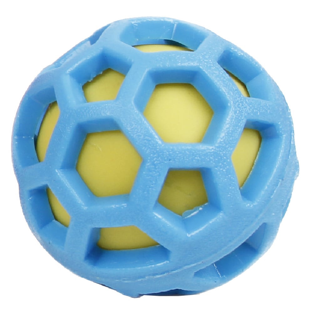 Pet Life 'Tri-Chew' Treat Dispensing and Chewing Interactive TPR Dog Toy - Blue