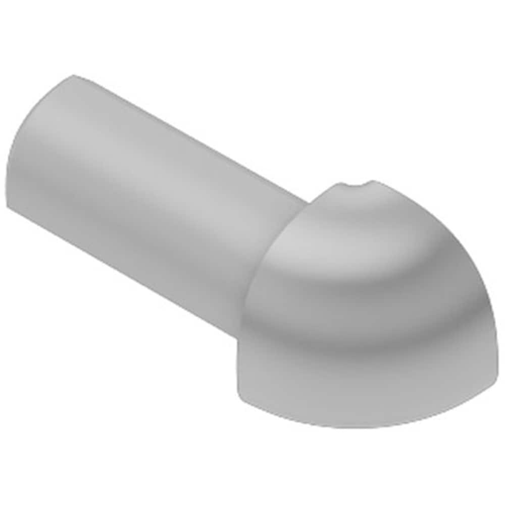 Schluter Systems E/PRO60HG Rondec 0.25-in W x 1-in L Light grey PVC Outside corner Tile Edge Trim