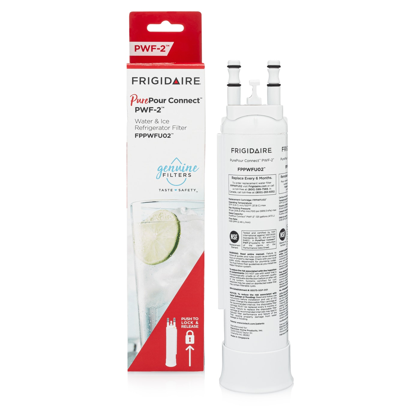 Frigidaire WF3CB Refrigerator Water Filter Pure Source 3 water filter,  6-Pack –