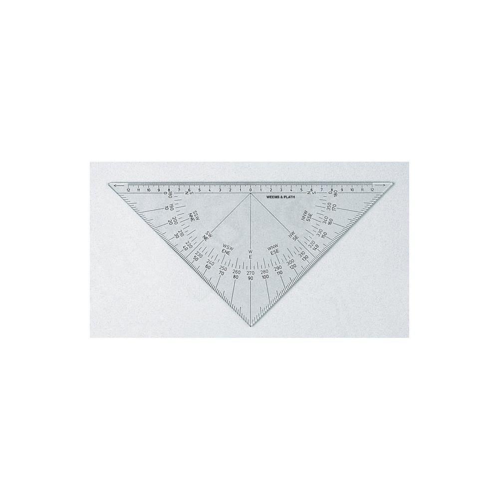  WMPT055 Weems and Plath Protractor Triangle all black scale