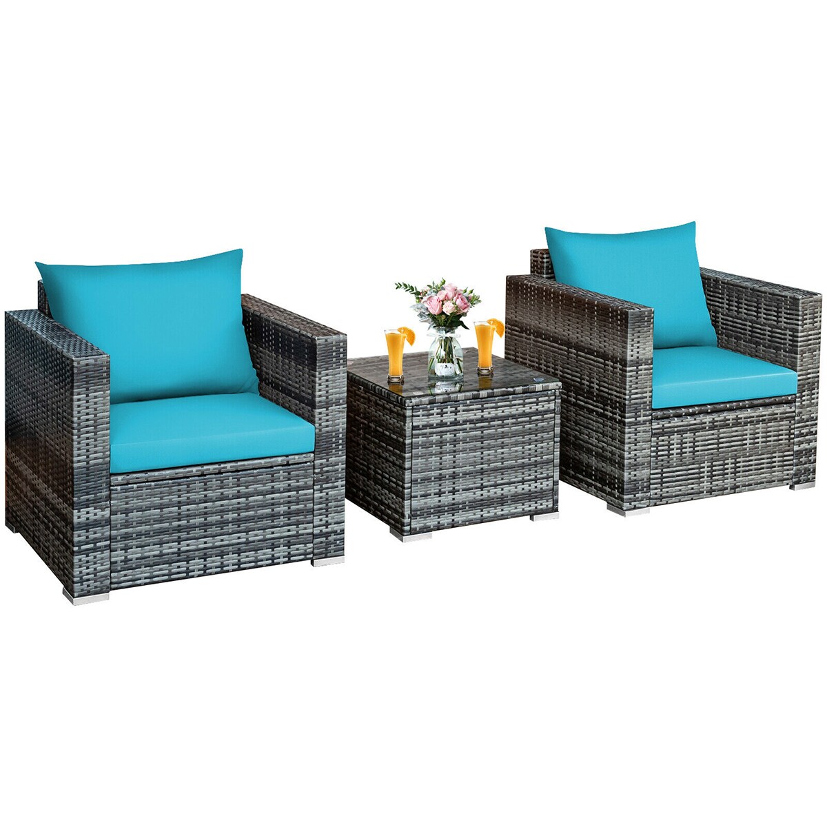 WELLFOR OUG66530TU+ Patio-Conversation-Sets - View #11