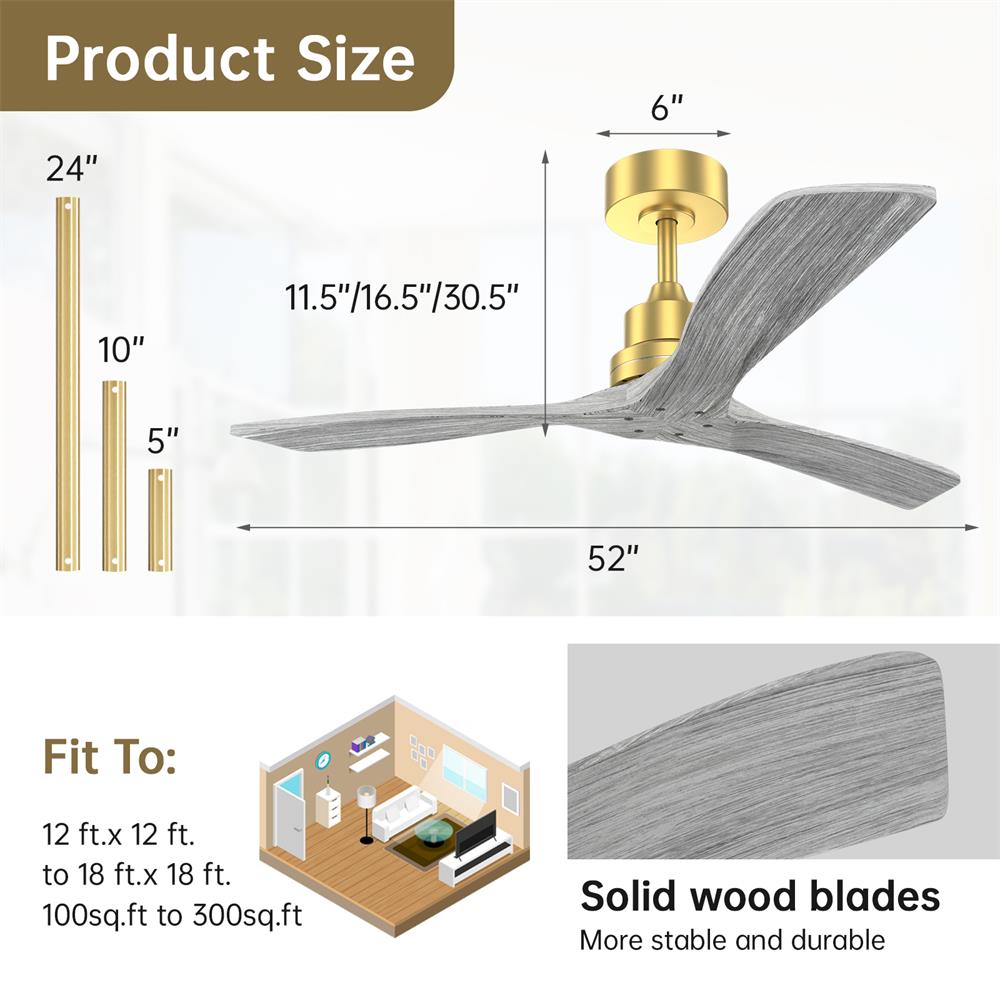 Sofucor LW-5247-BG-DC-WD Ceiling-Fans - View #10