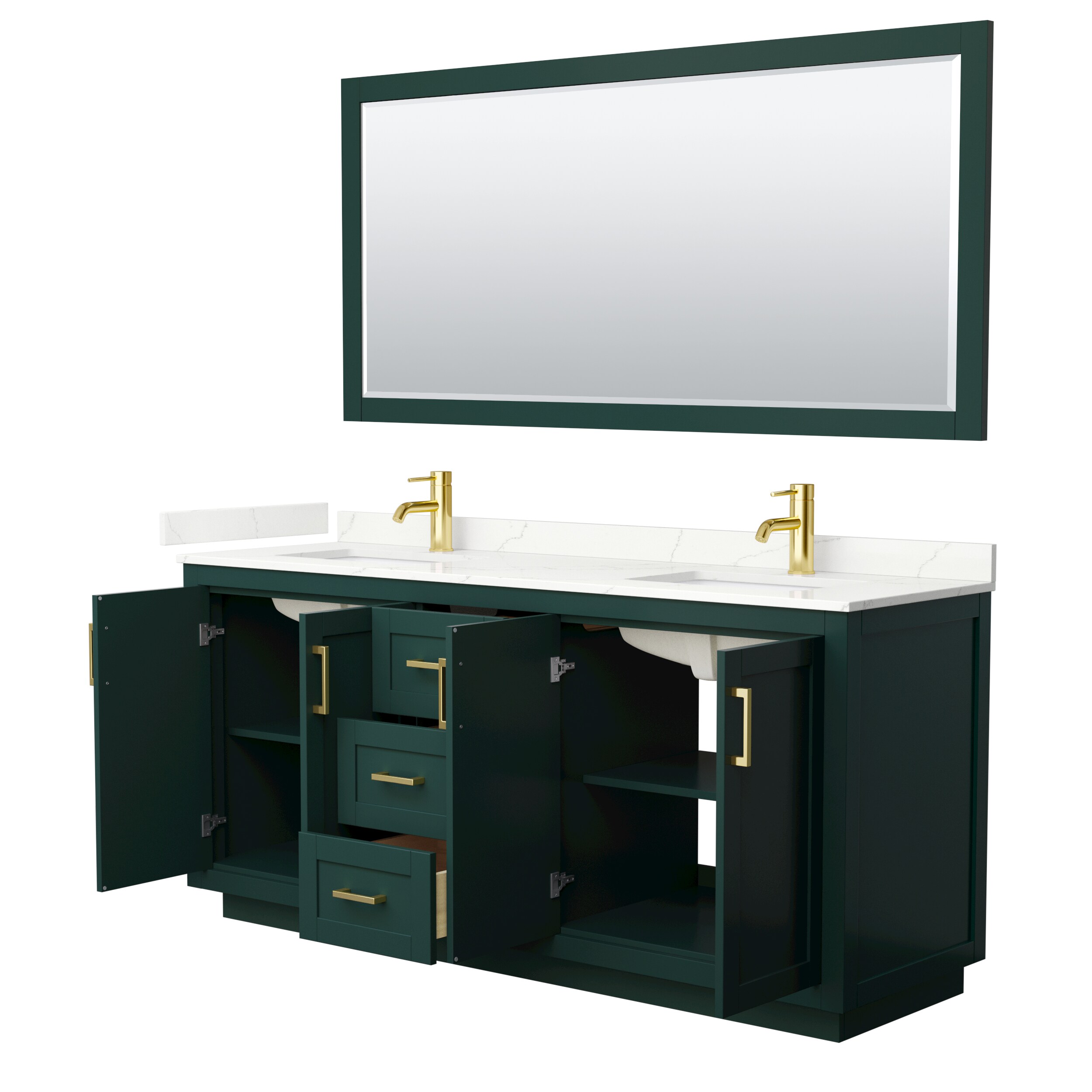 Wyndham Collection WCF292972DGDGTUNSM70 Bath-Vanity-Combo - View #3