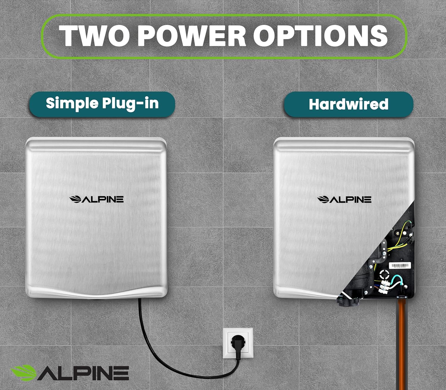 Alpine Industries 405-10-SSB Commercial-Hand-Dryers - View #2