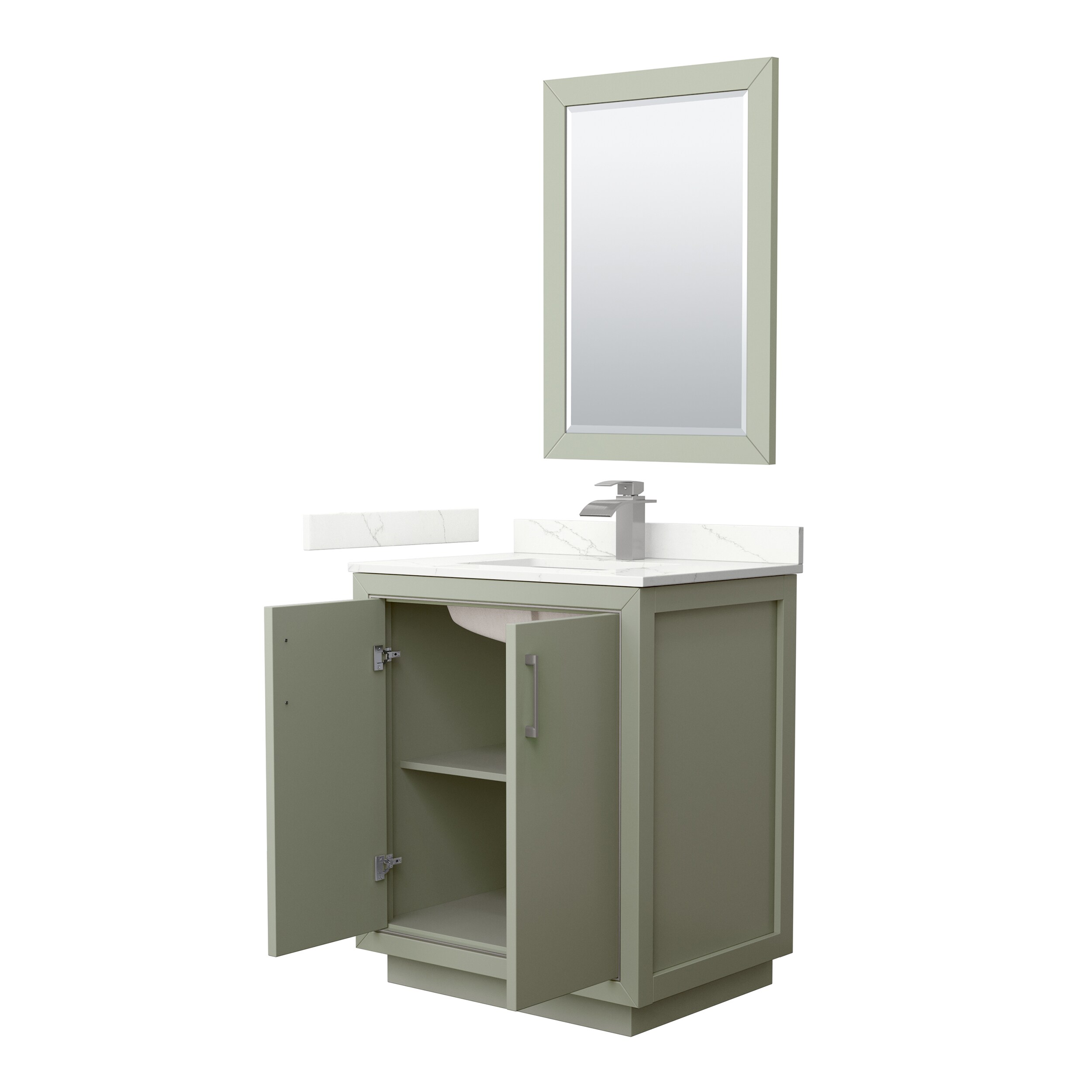 Wyndham Collection WCF111130SLGGTUNSM24 Bath-Vanity-Combo - View #2