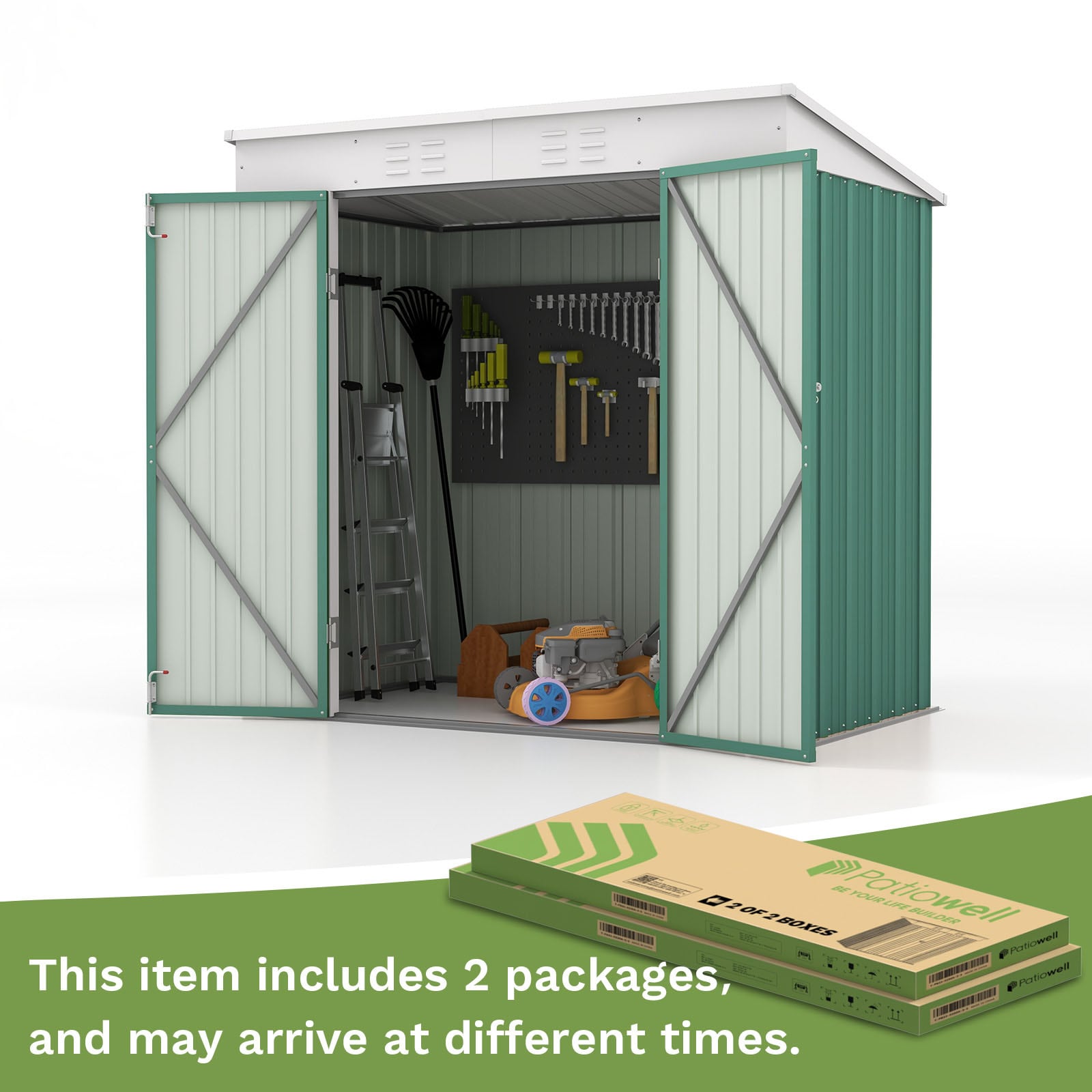 Patiowell WES-PS23-0230A-9 Metal-Storage-Buildings-Sheds - View #7