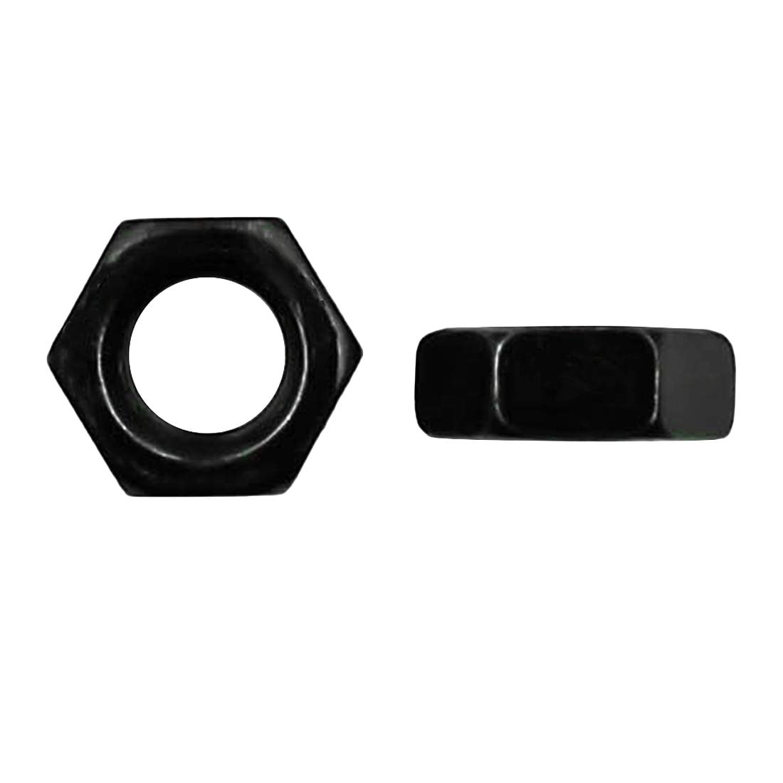 CYIKE 100pcs M2.5 Hex Nuts Carbon Steel Hexagonal Black Tone 0.1 in Thread Diameter Fasteners for Industrial and Household Use #LCY0806R061