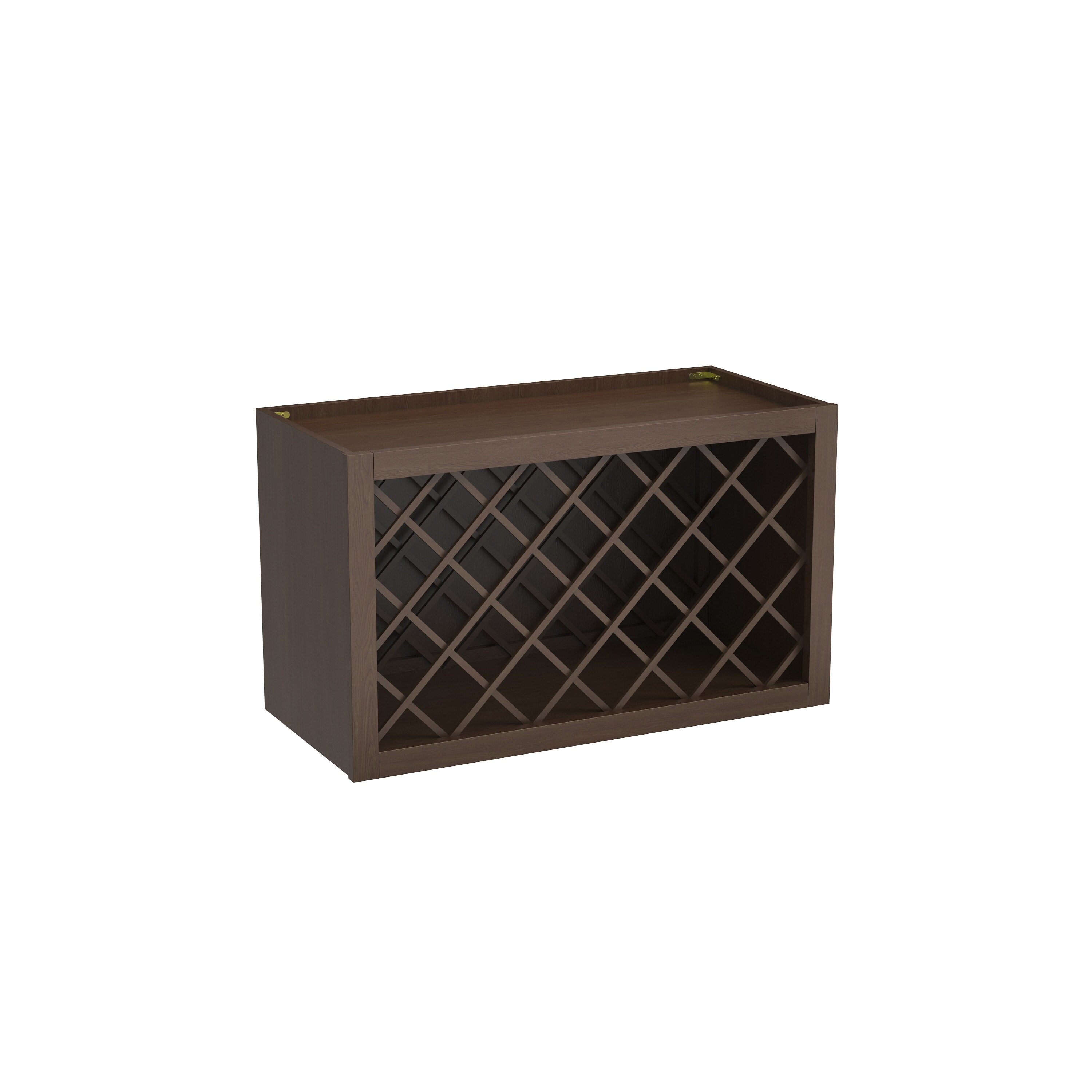CASAINC 30 in. W x 13.5 in. D x 18 in. H Open Wall Wine Rack in Truffle Brown for Kitchen Storage